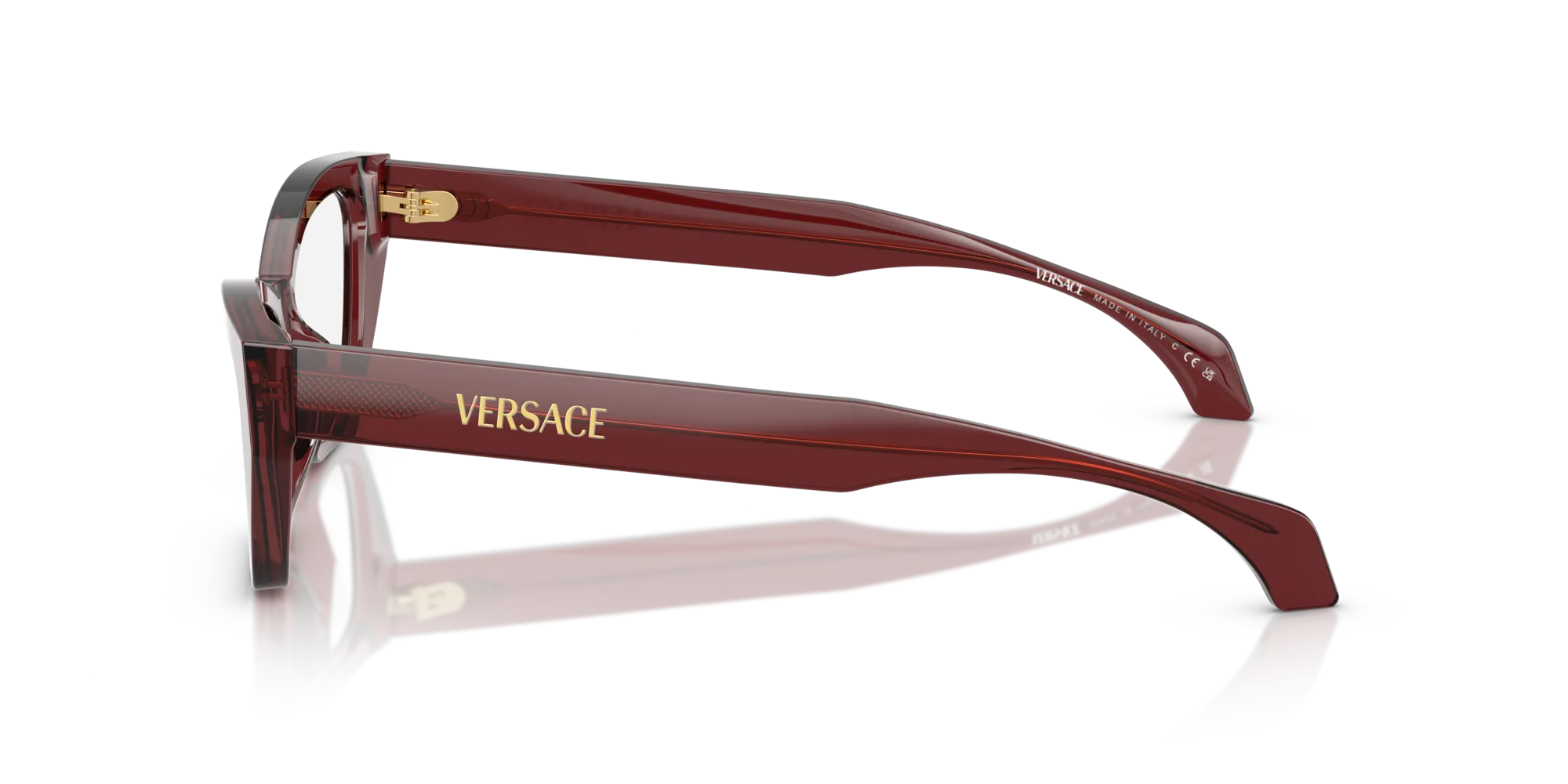 Versace VE3373U 5512 Montature da vista Acetato Rosso Cat Eye Normale - immagine 4