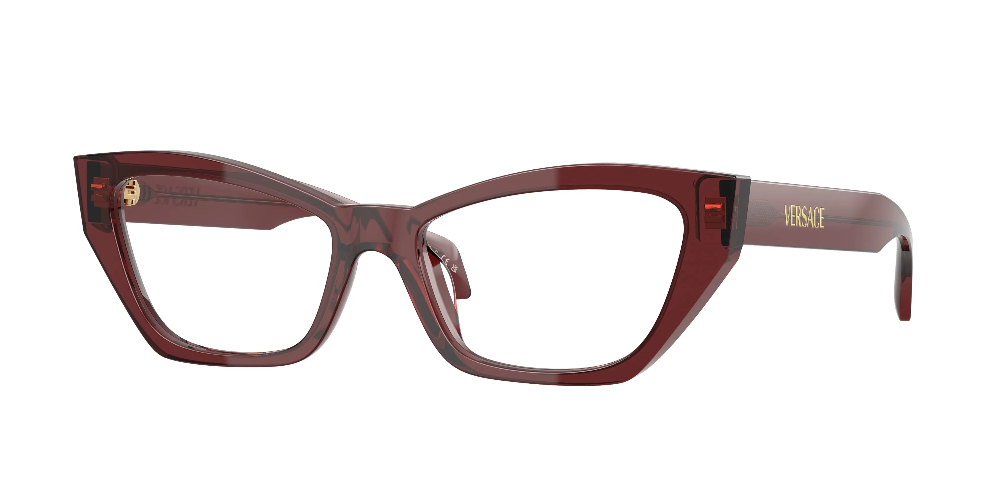 Versace VE3373U 5512 Montature da vista Acetato Rosso Cat Eye Normale - immagine 1