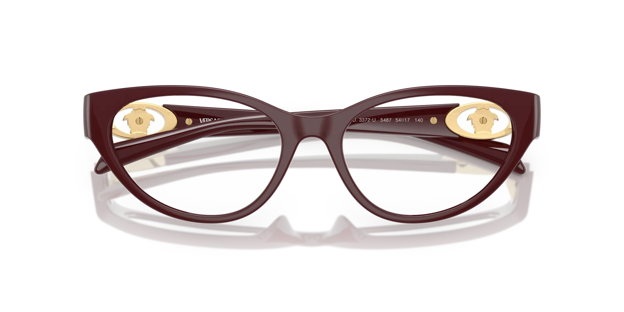 Versace VE3372U 5487 Montature da vista Iniettato Viola Cat Eye Normale - immagine 2