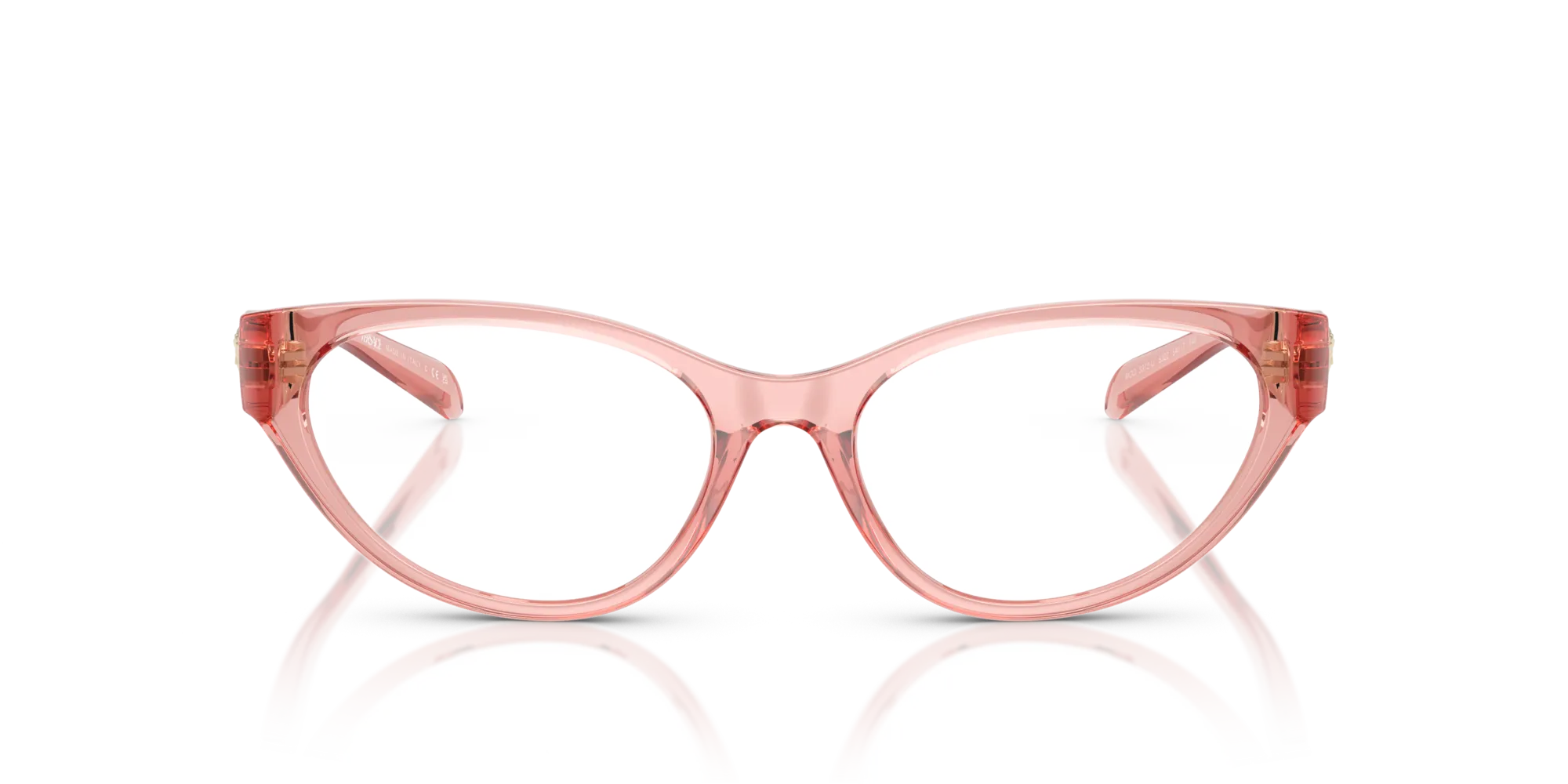 Versace VE3372U 5322 Montature da vista Iniettato Rosa Cat Eye Normale - immagine 3