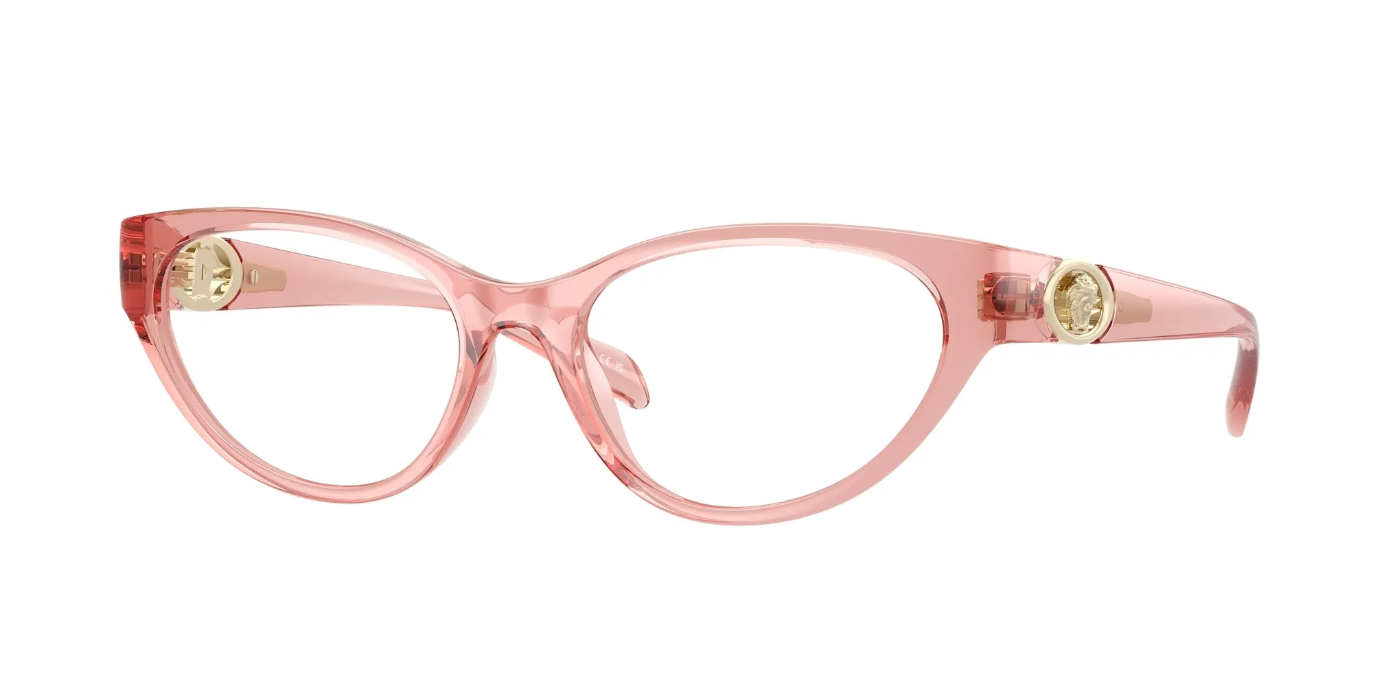 Versace VE3372U 5322 Montature da vista Iniettato Rosa Cat Eye Normale - immagine 1