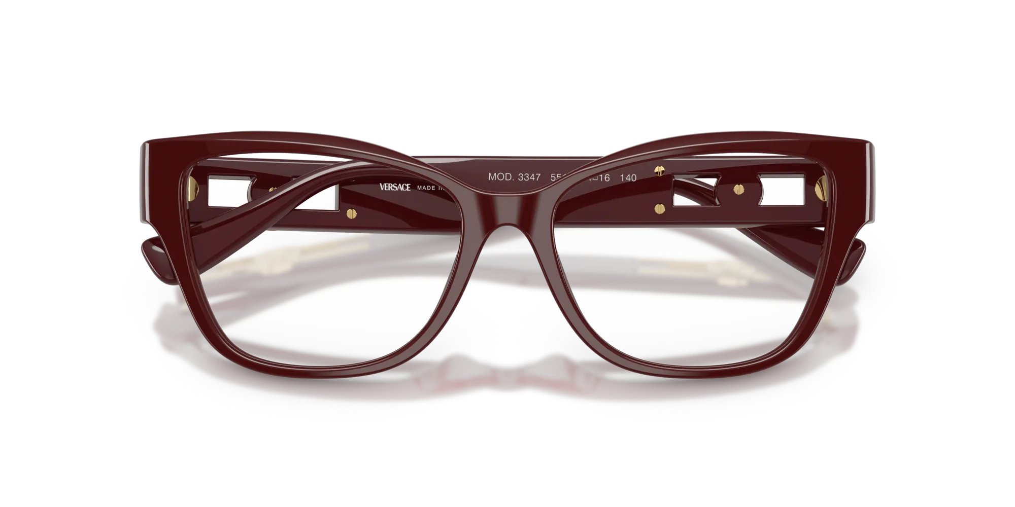Versace VE3347 5515 Montature da vista Acetato Rosso Pillow Normale - immagine 2