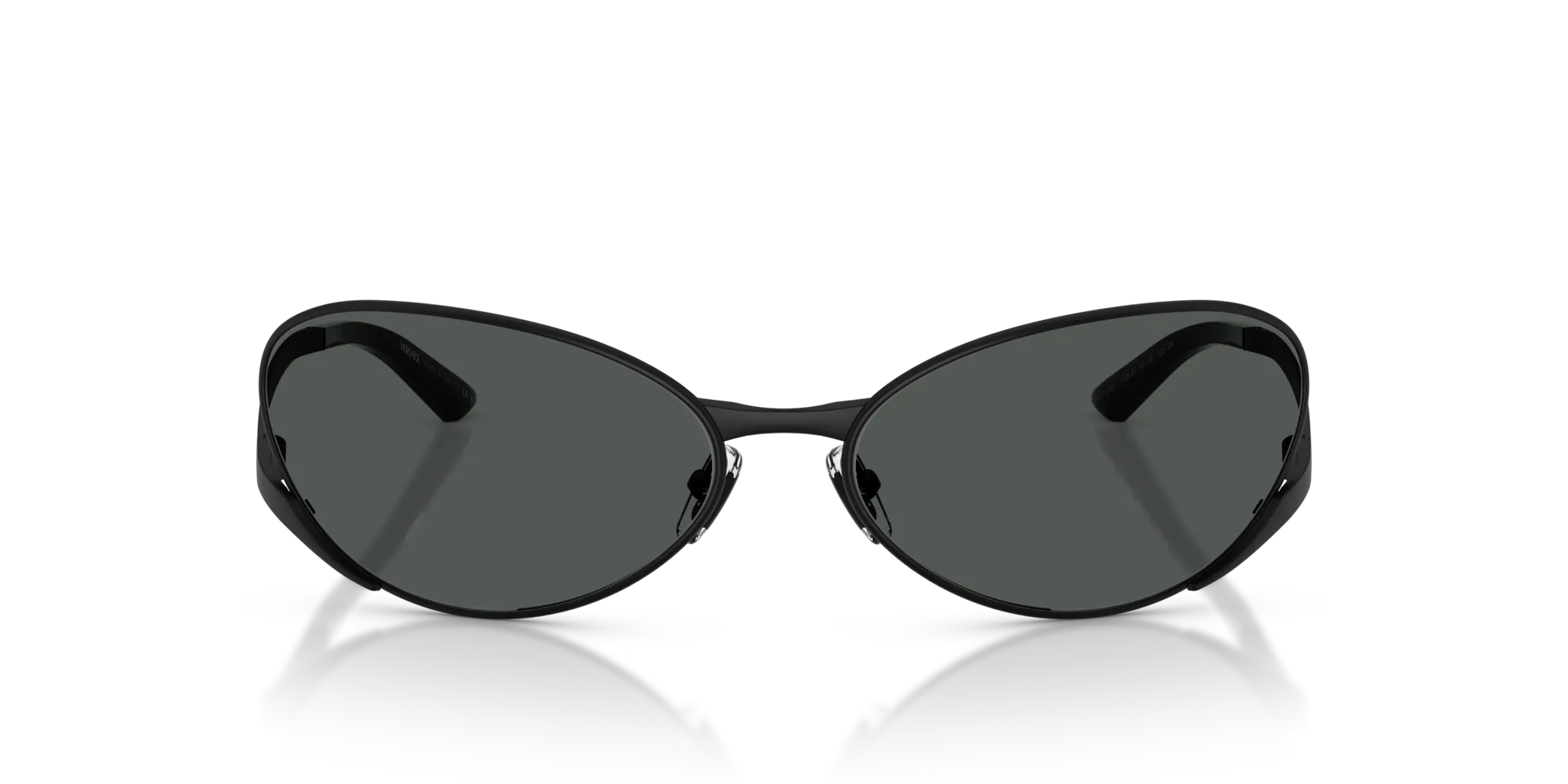 Versace VE2285 143687 Occhiali da sole Metallo Nero Grigio Rotonda Normale - immagine 3