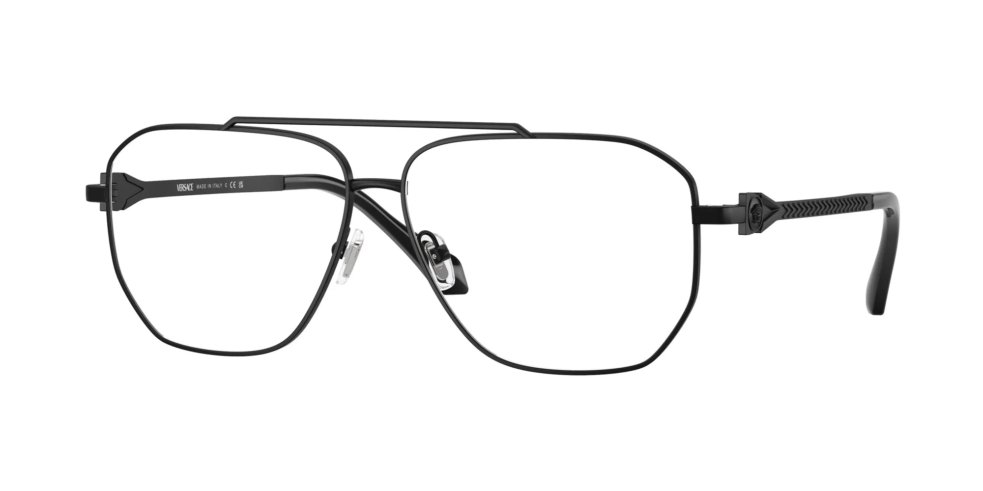Versace VE1307 1436 Montature da vista Metallo Nero Squadrata Normale - immagine 1