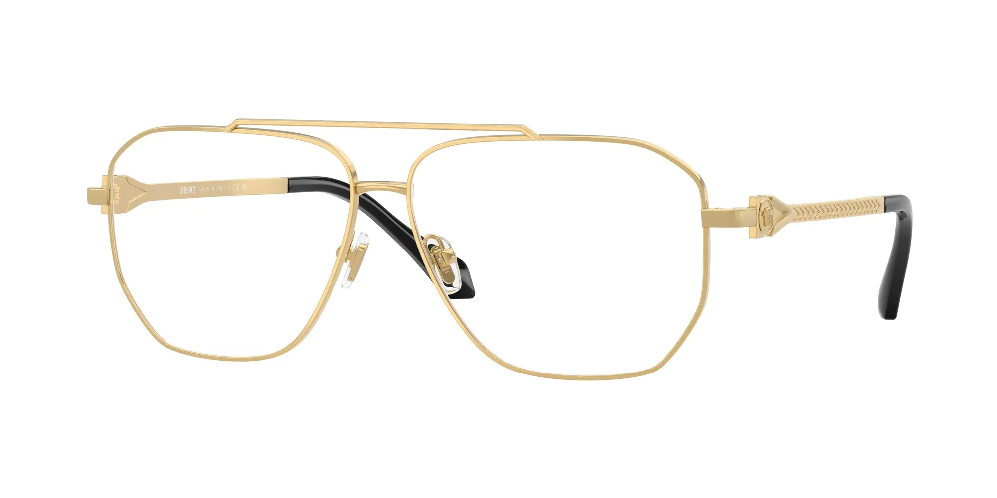 Versace VE1307 1002 Montature da vista Metallo Oro Squadrata Normale - immagine 1