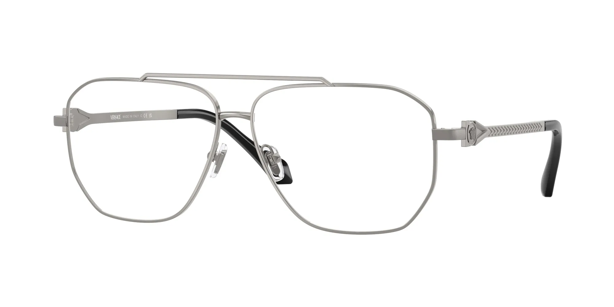 Versace VE1307 1001 Montature da vista Metallo Grigio Squadrata Normale - immagine 1