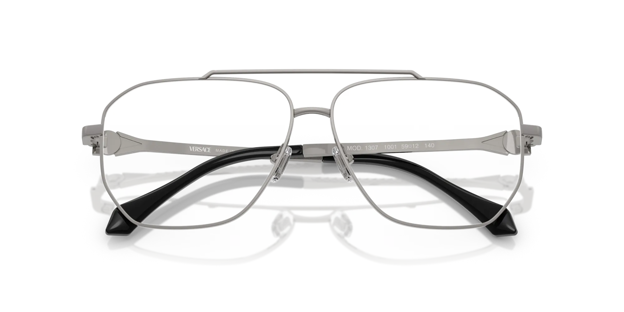 Versace VE1307 1001 Montature da vista Metallo Grigio Squadrata Normale - immagine 2