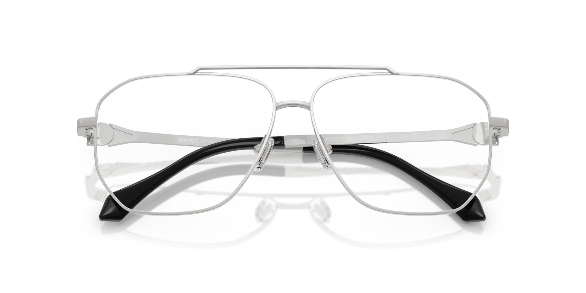 Versace VE1307 1000 Montature da vista Metallo Argento Squadrata Normale - immagine 2