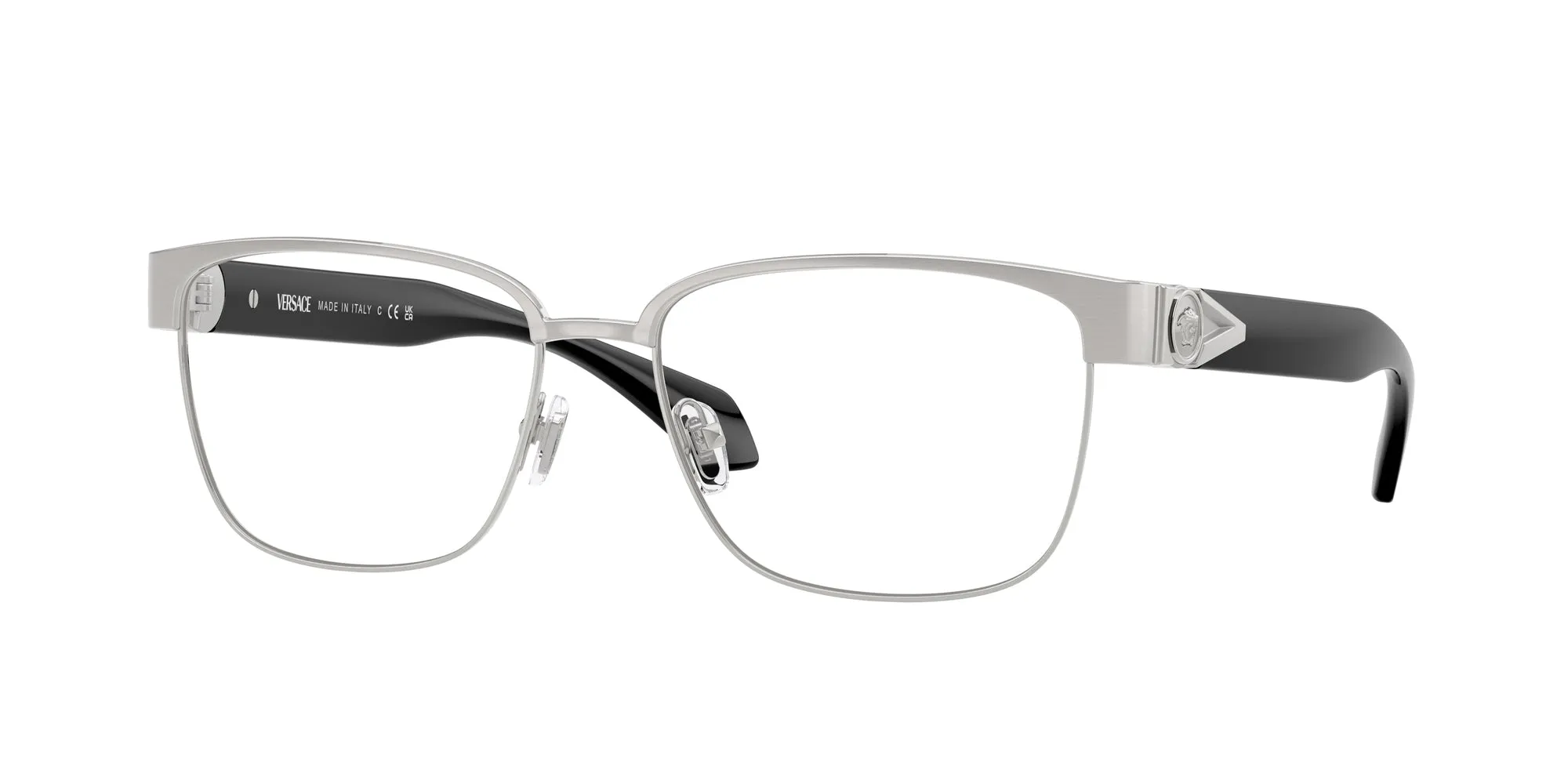 Versace VE1306 1266 Montature da vista Metallo Argento Squadrata Normale - immagine 1