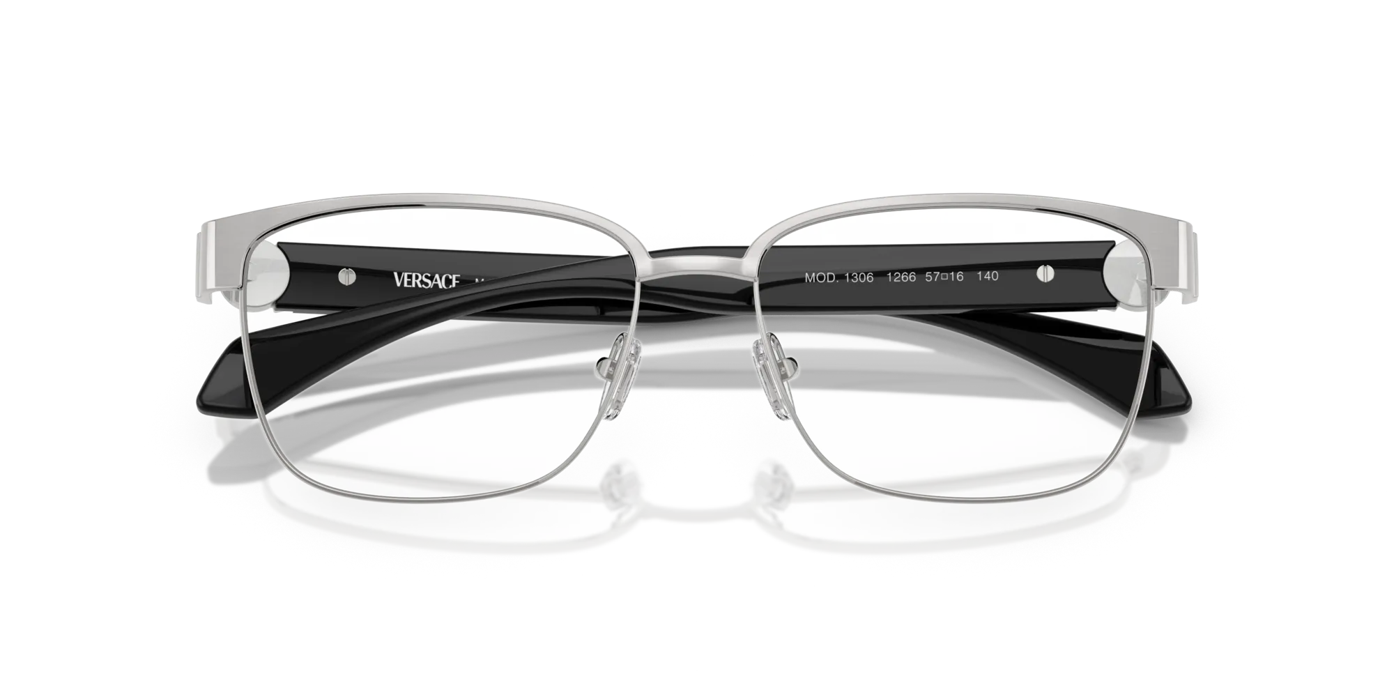 Versace VE1306 1266 Montature da vista Metallo Argento Squadrata Normale - immagine 2