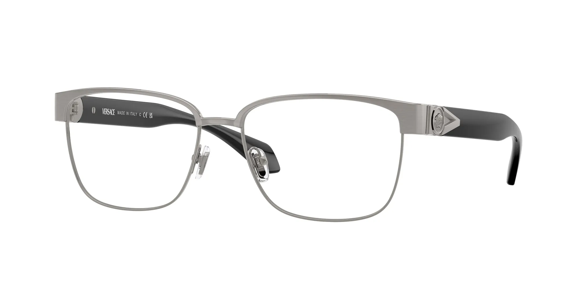 Versace VE1306 1262 Montature da vista Metallo Grigio Squadrata Normale - immagine 1