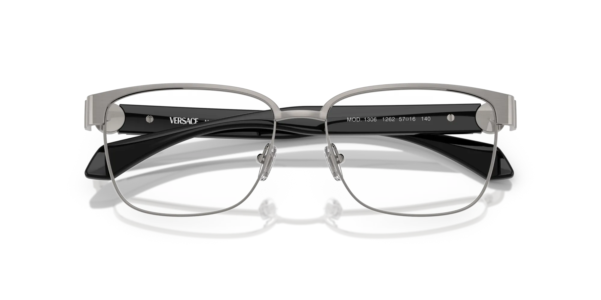 Versace VE1306 1262 Montature da vista Metallo Grigio Squadrata Normale - immagine 2