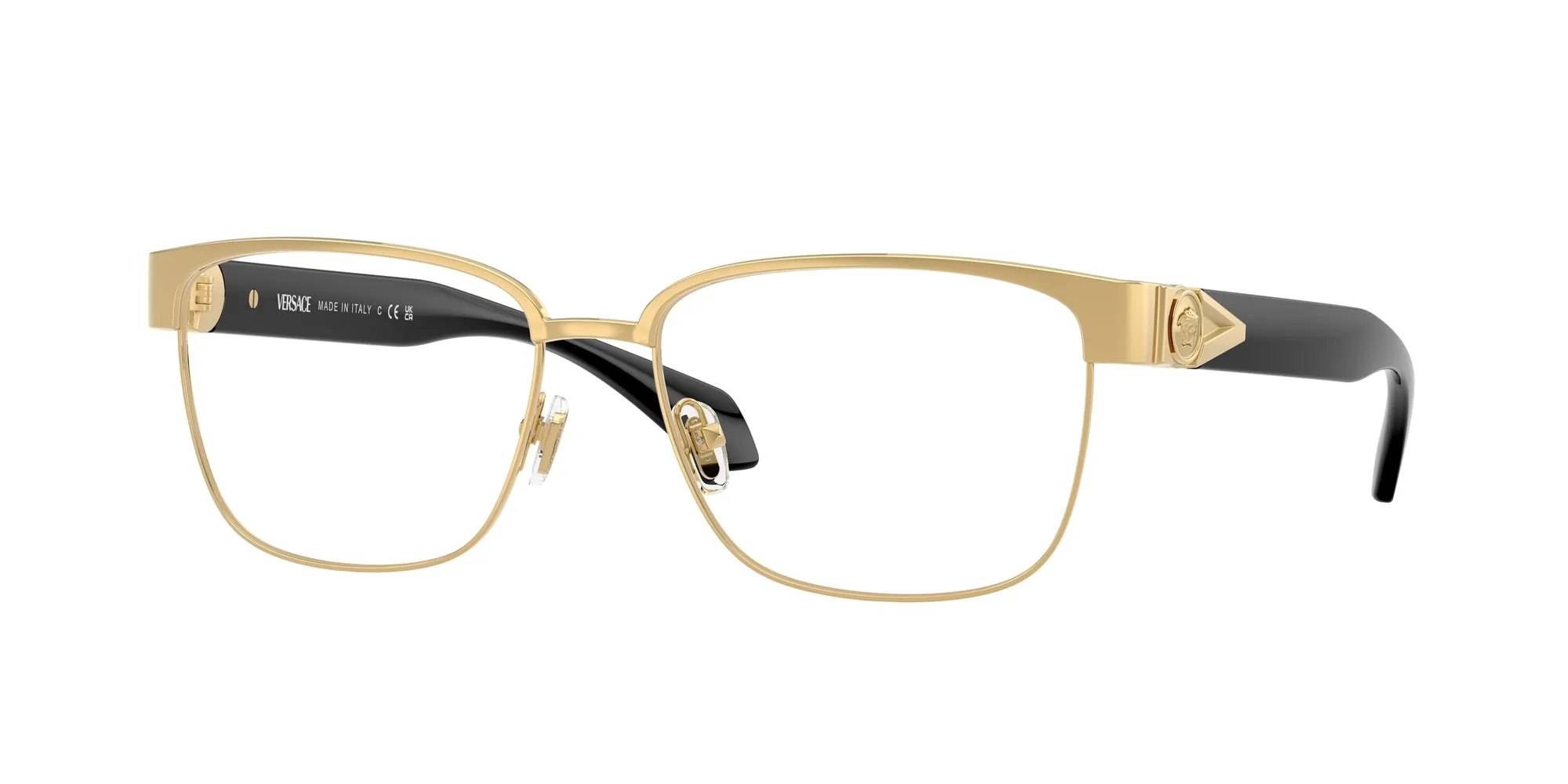 Versace VE1306 1002 Montature da vista Metallo Oro Squadrata Normale - immagine 1
