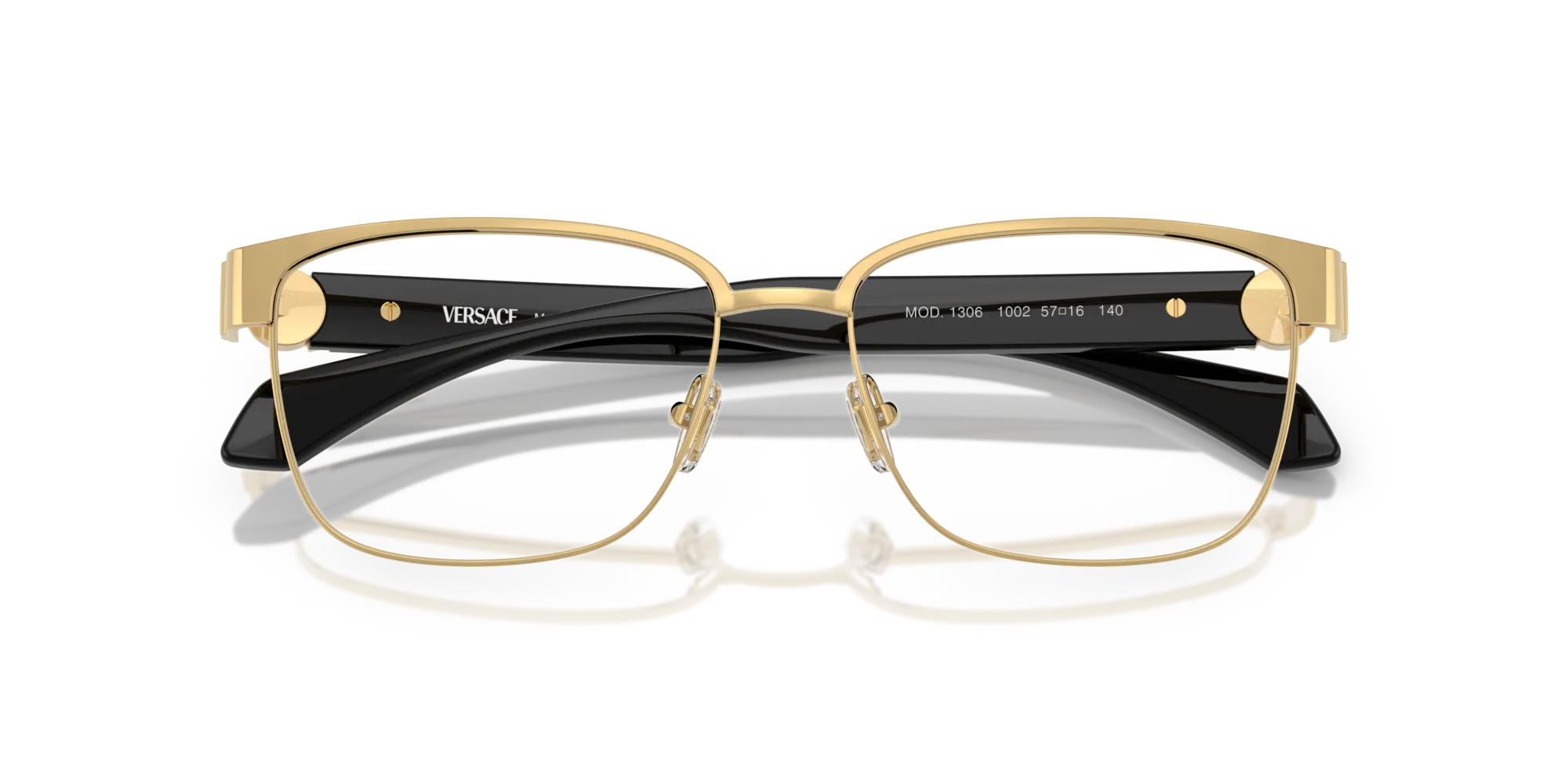Versace VE1306 1002 Montature da vista Metallo Oro Squadrata Normale - immagine 2