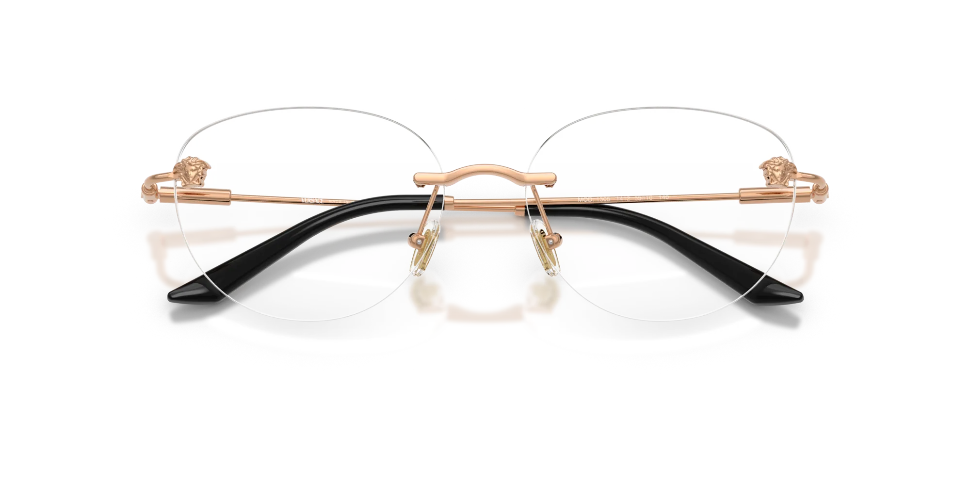 Versace VE1305 1412 Montature da vista Metallo Oro Rotonda Normale - immagine 2