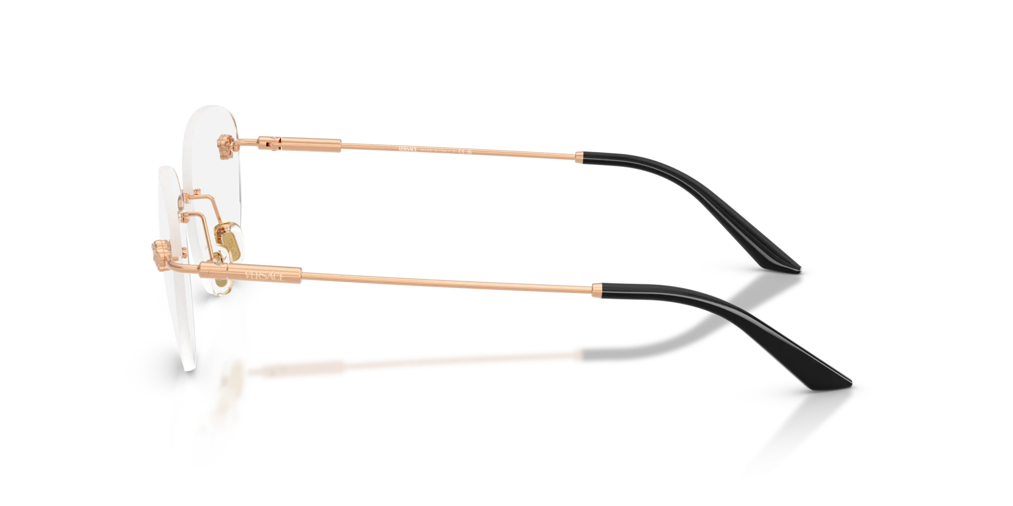 Versace VE1305 1412 Montature da vista Metallo Oro Rotonda Normale - immagine 4