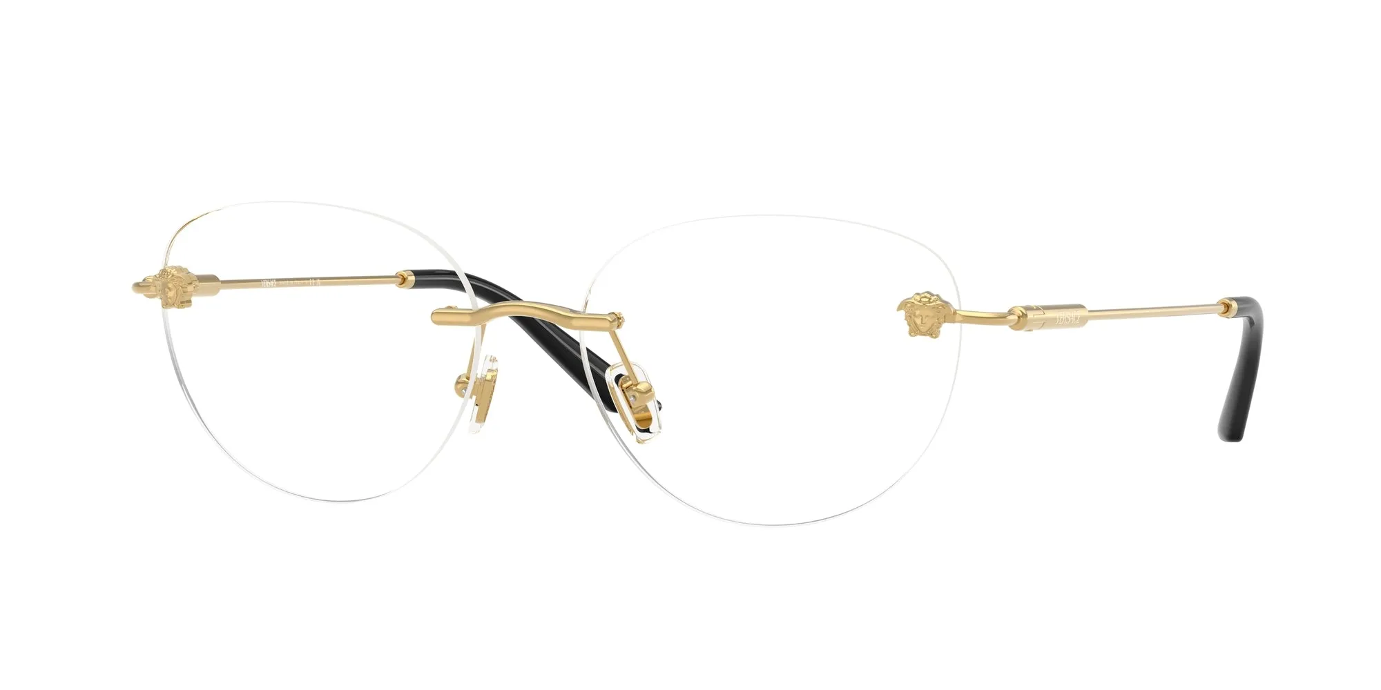 Versace VE1305 1002 Montature da vista Metallo Oro Rotonda Normale - immagine 1