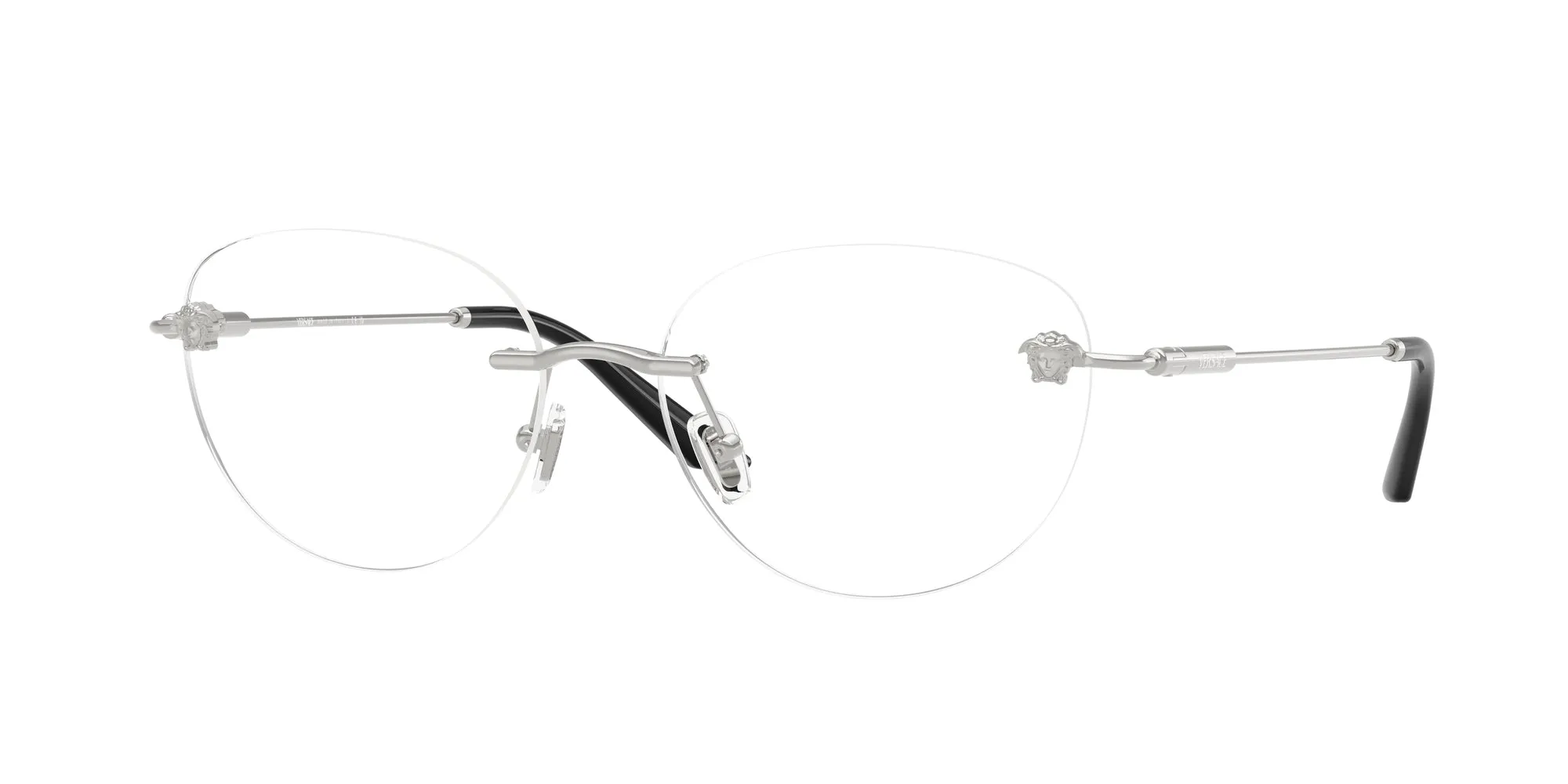 Versace VE1305 1000 Montature da vista Metallo Argento Rotonda Normale - immagine 1