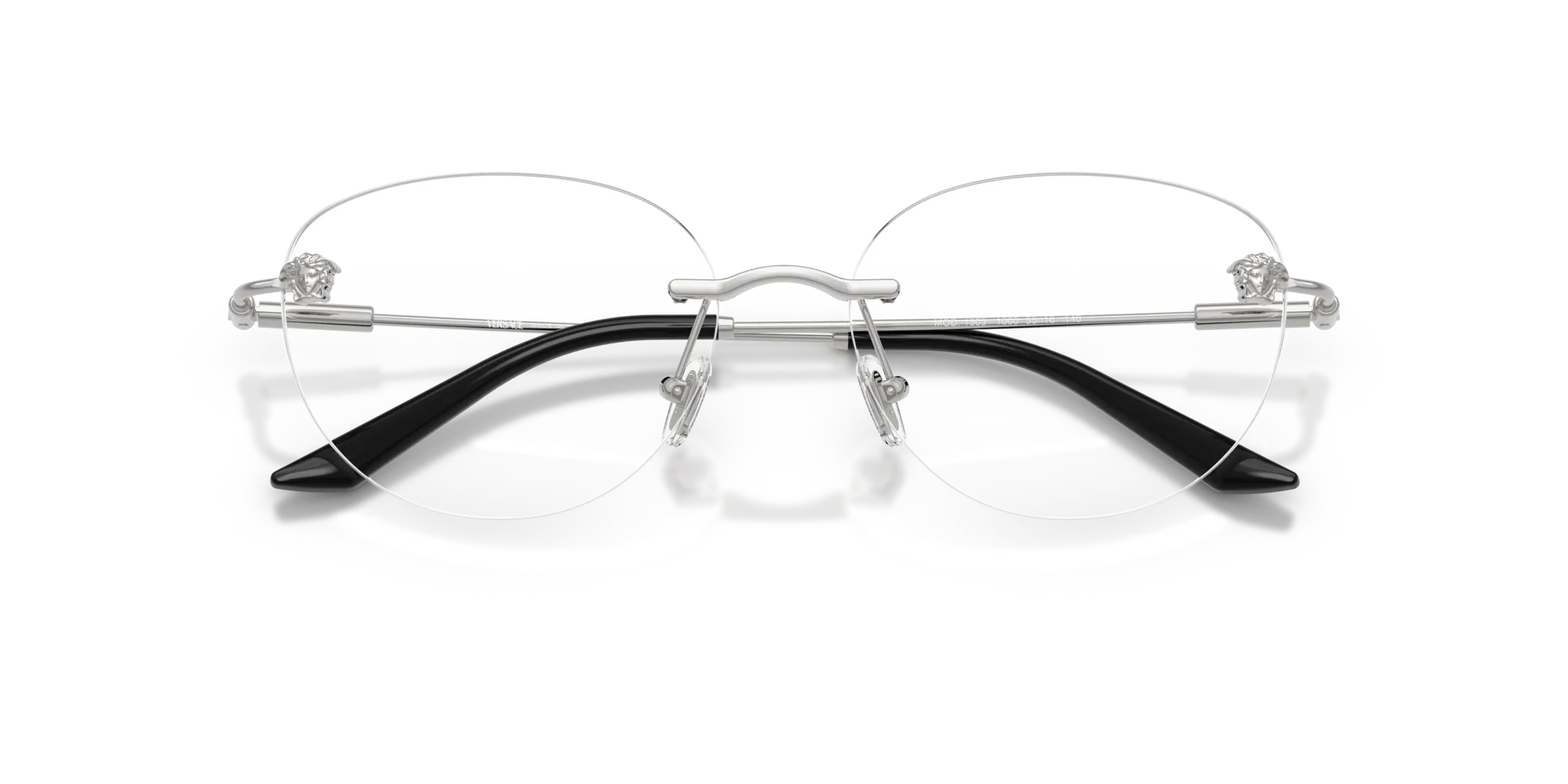 Versace VE1305 1000 Montature da vista Metallo Argento Rotonda Normale - immagine 2