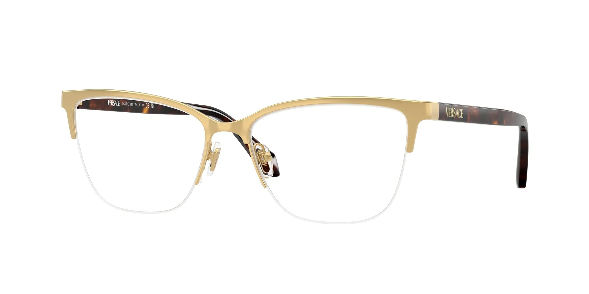Versace VE1304 1460 Montature da vista Metallo Oro Cat Eye Normale - immagine 1