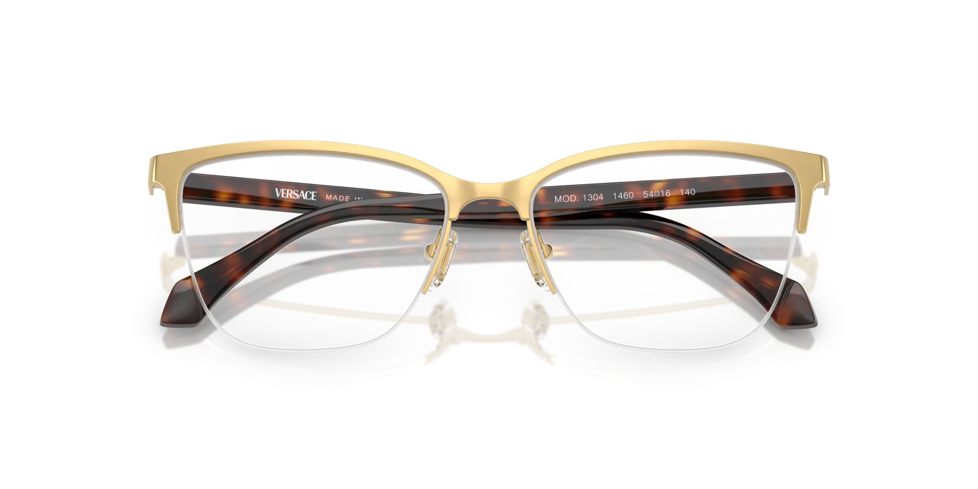 Versace VE1304 1460 Montature da vista Metallo Oro Cat Eye Normale - immagine 2