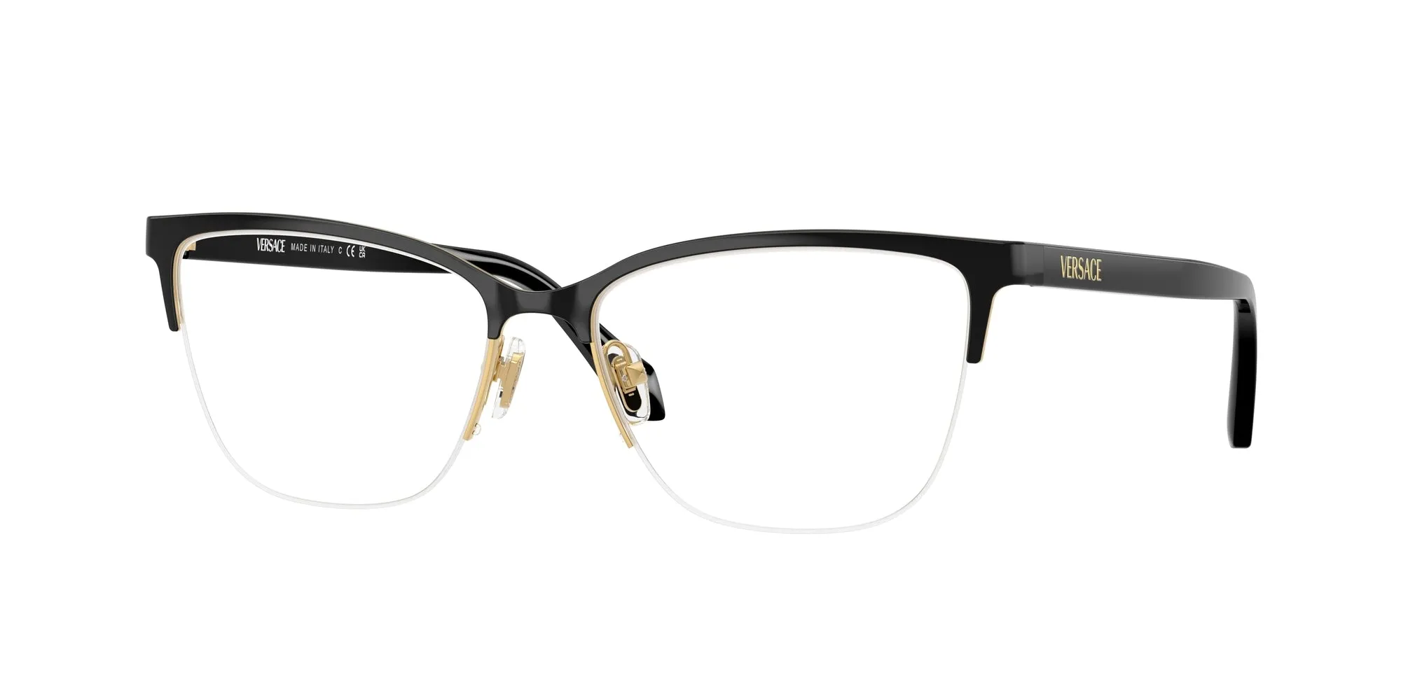 Versace VE1304 1433 Montature da vista Metallo Oro Cat Eye Normale - immagine 1
