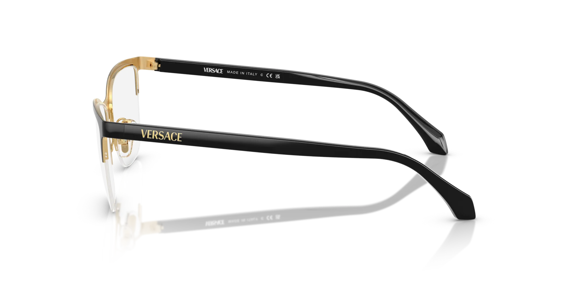 Versace VE1304 1433 Montature da vista Metallo Oro Cat Eye Normale - immagine 4