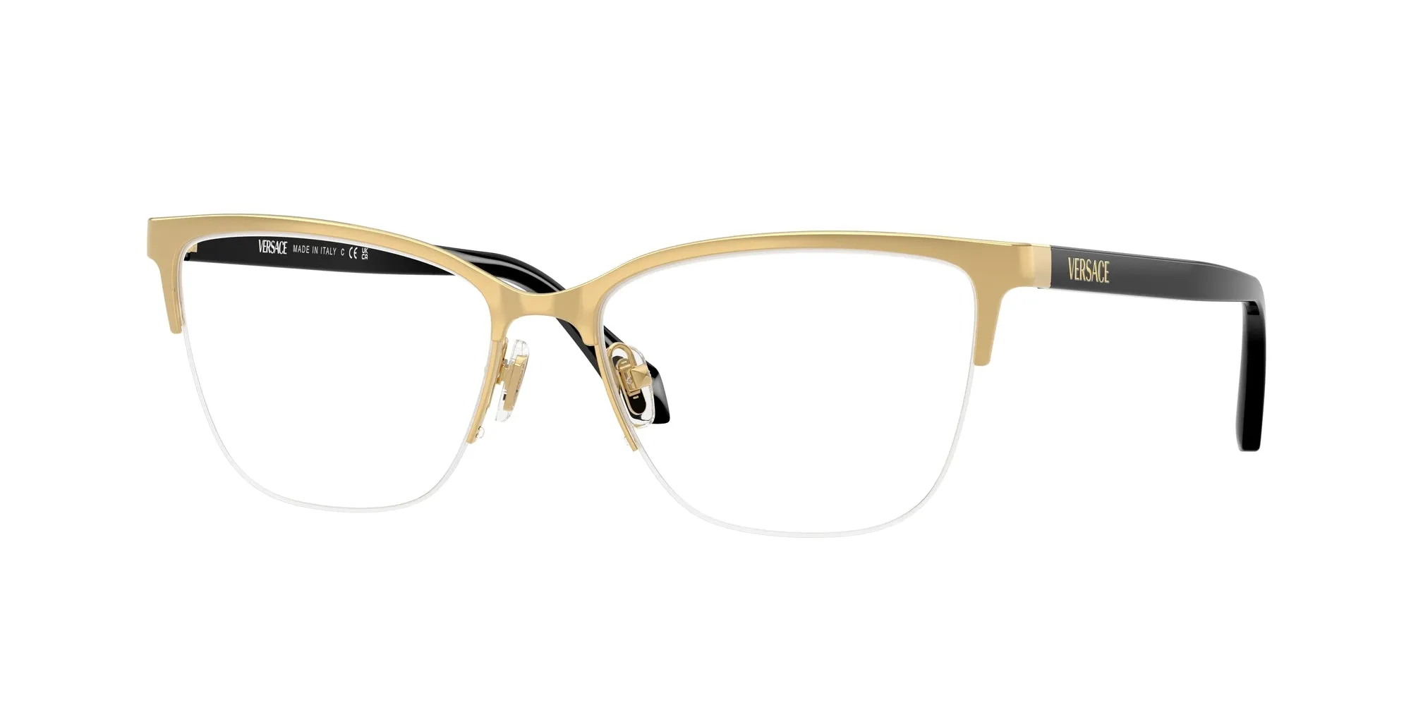 Versace VE1304 1002 Montature da vista Metallo Oro Cat Eye Normale - immagine 1