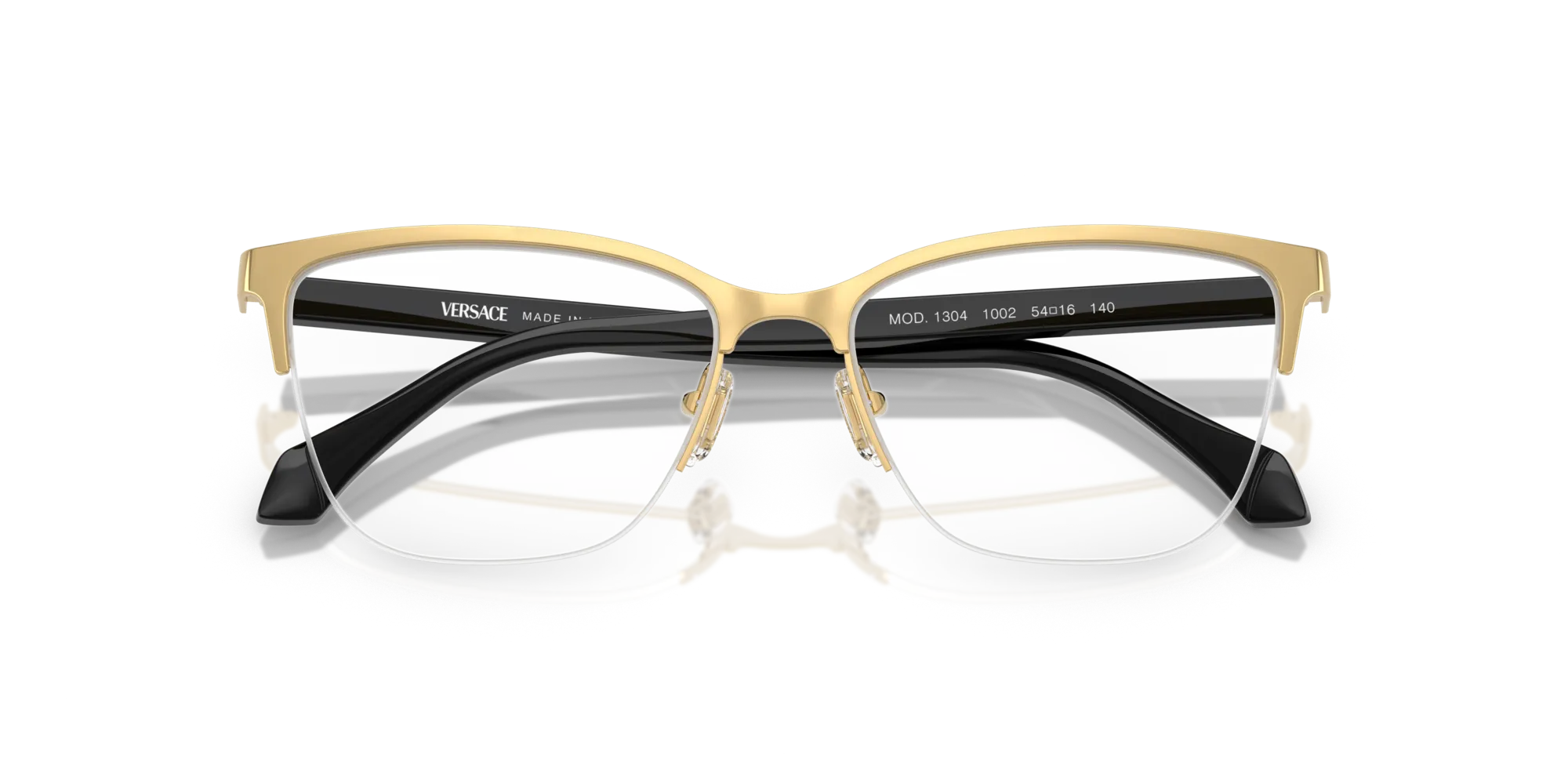 Versace VE1304 1002 Montature da vista Metallo Oro Cat Eye Normale - immagine 2