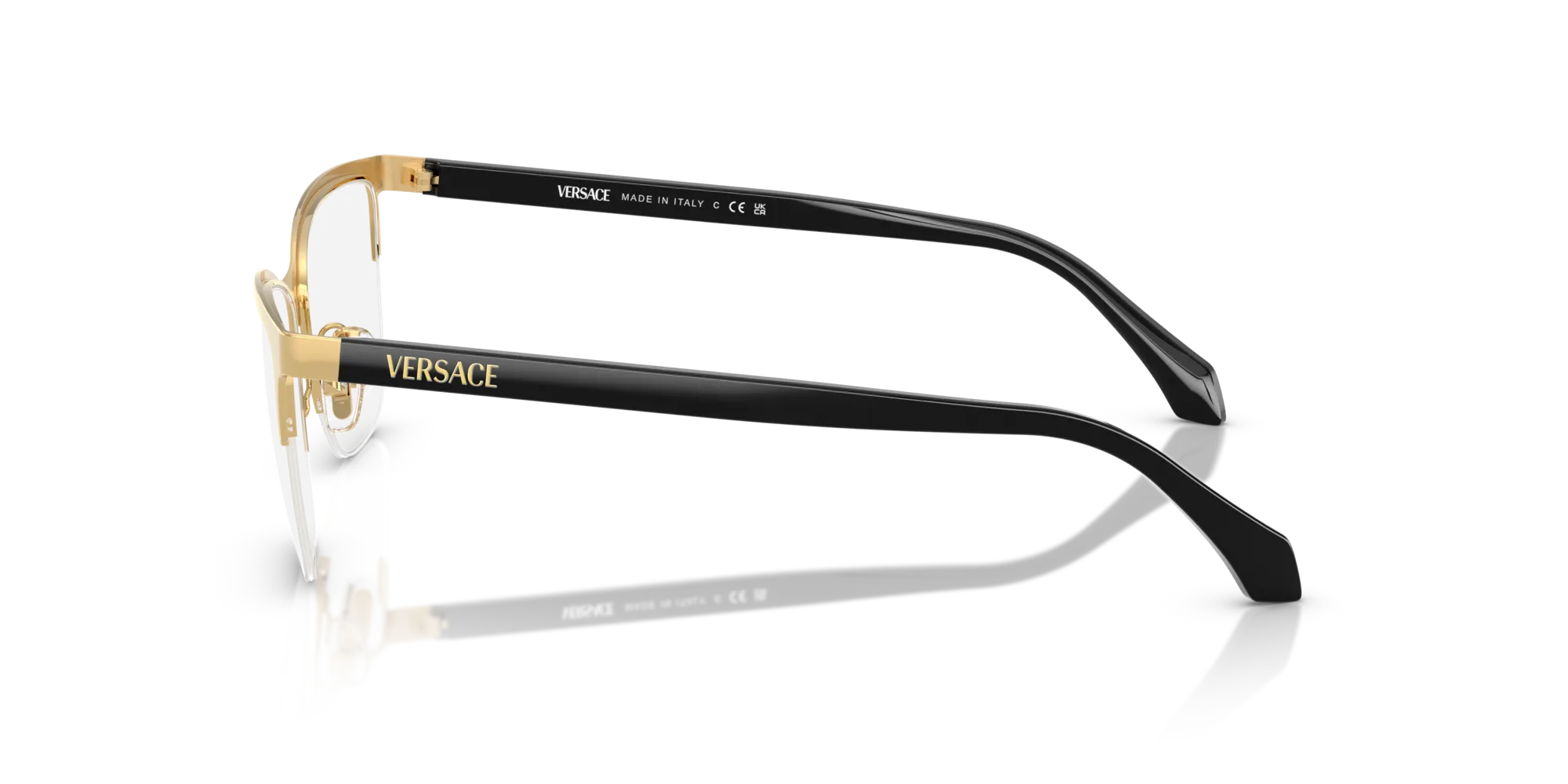Versace VE1304 1002 Montature da vista Metallo Oro Cat Eye Normale - immagine 4