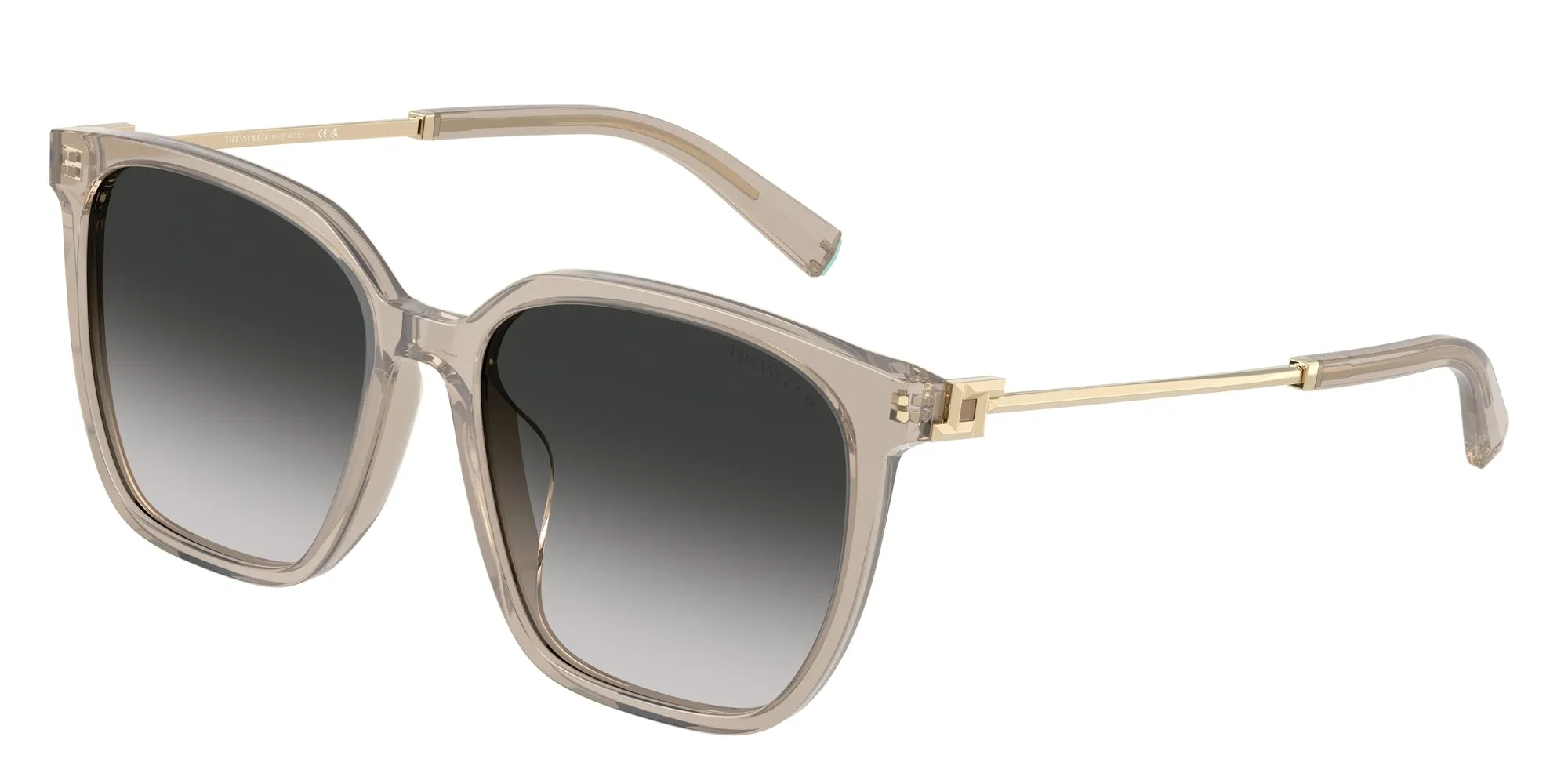 Tiffany TF4244D 82503C Occhiali da sole Acetato Marrone Grigio Squadrata Normale Sfumato - immagine 1