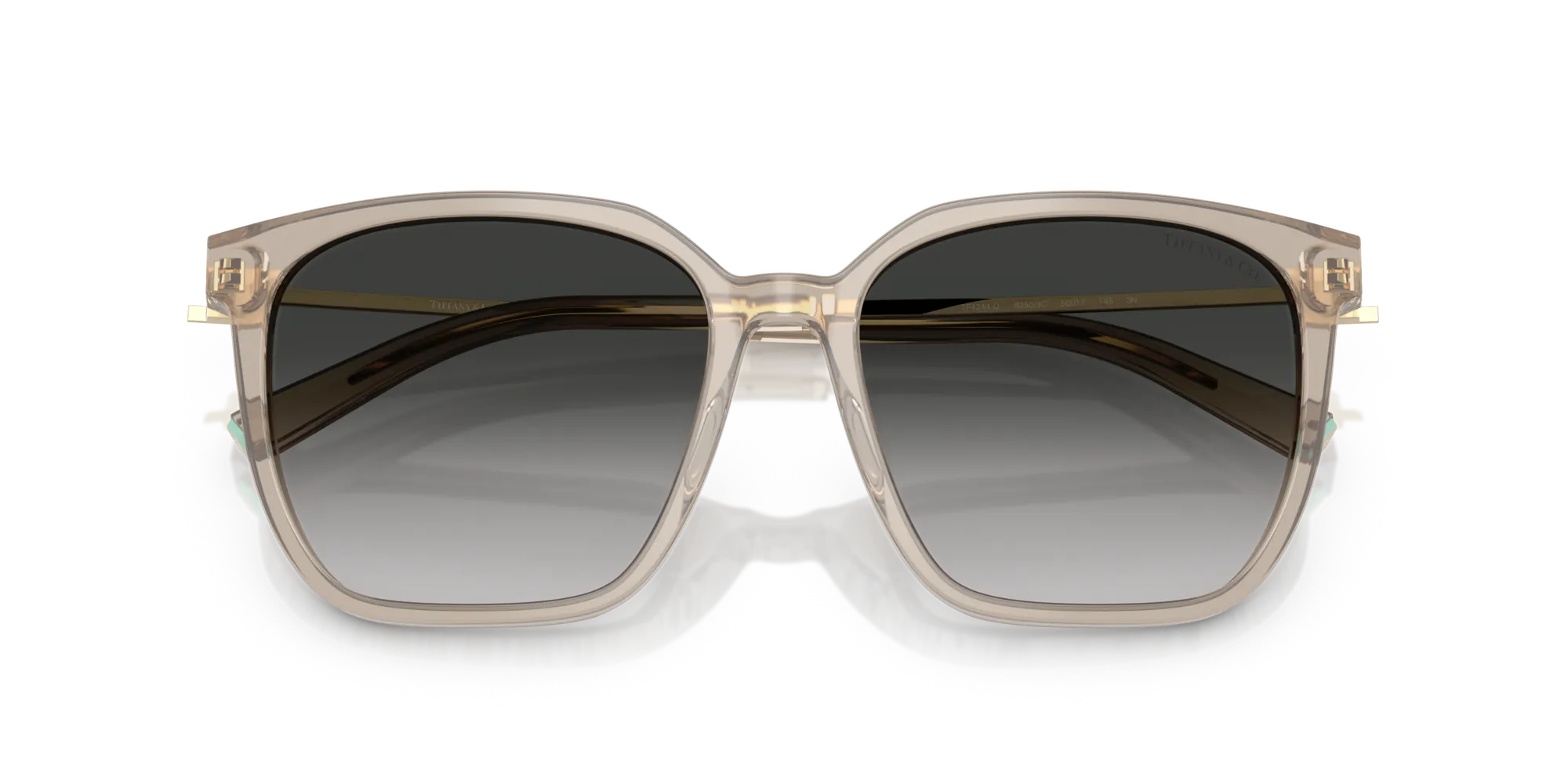 Tiffany TF4244D 82503C Occhiali da sole Acetato Marrone Grigio Squadrata Normale Sfumato - immagine 2