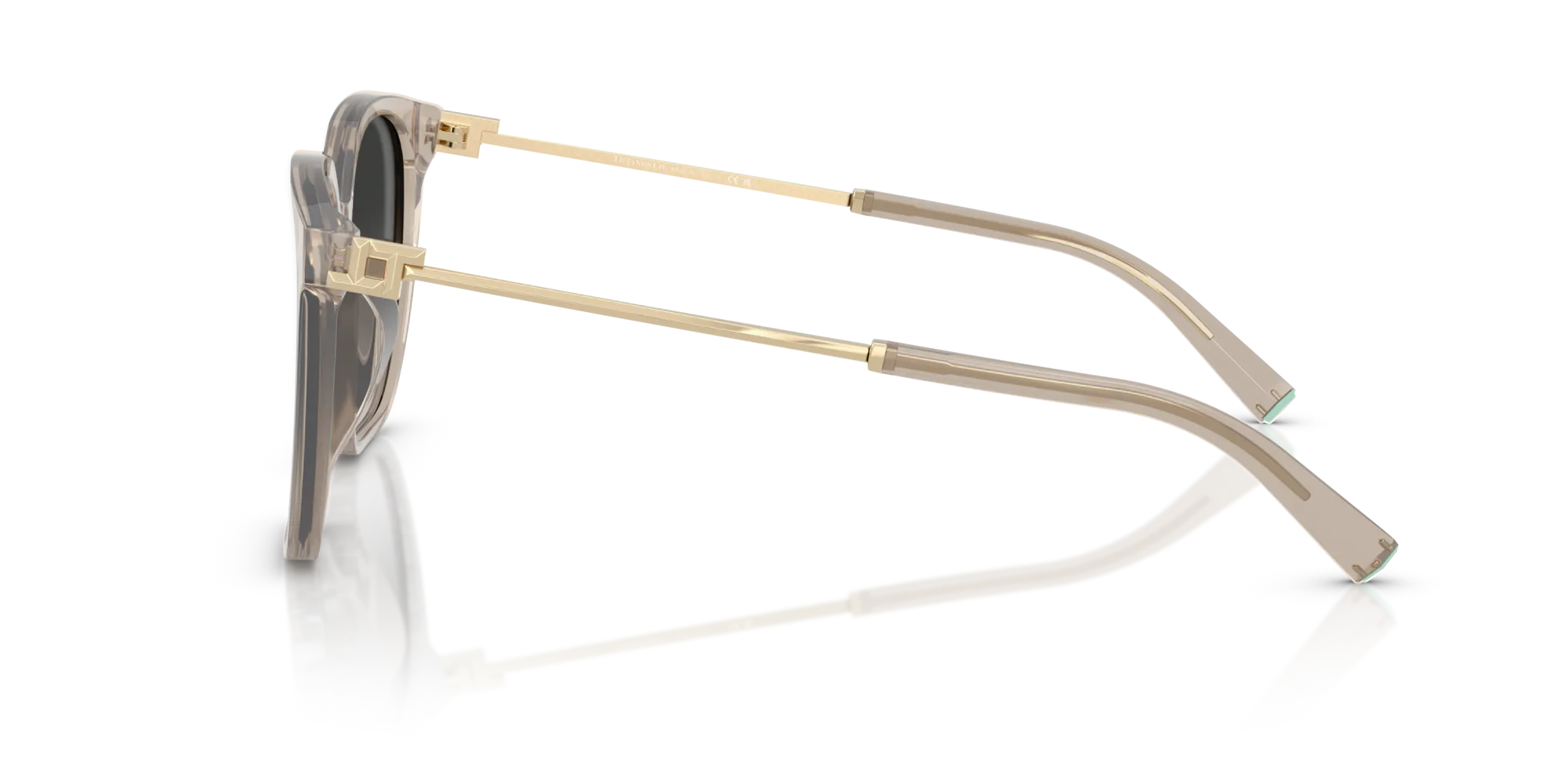 Tiffany TF4244D 82503C Occhiali da sole Acetato Marrone Grigio Squadrata Normale Sfumato - immagine 4