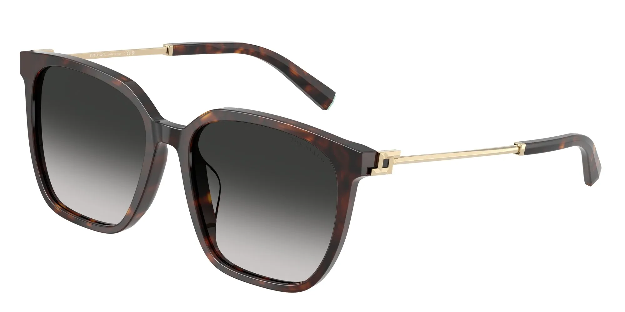 Tiffany TF4244D 80153C Occhiali da sole Acetato Tartaruga Grigio Squadrata Normale Sfumato - immagine 1