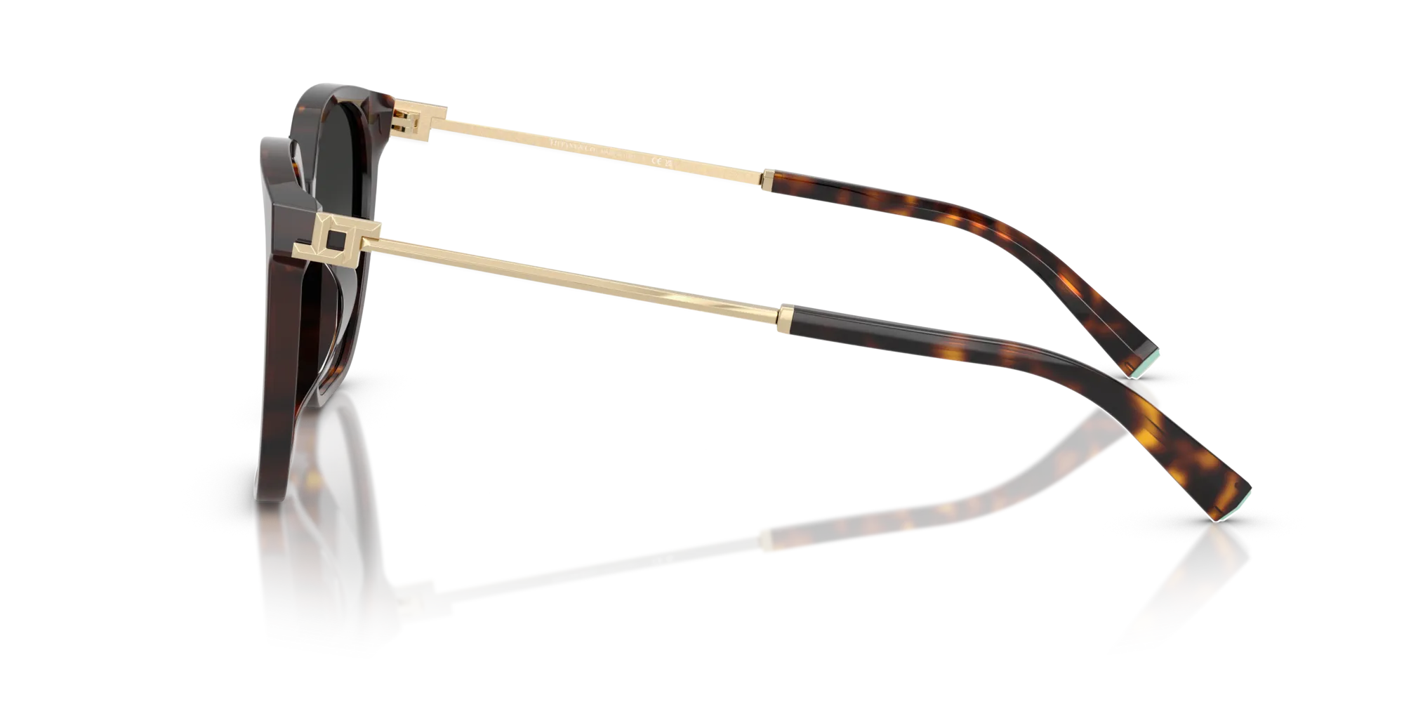 Tiffany TF4244D 80153C Occhiali da sole Acetato Tartaruga Grigio Squadrata Normale Sfumato - immagine 4