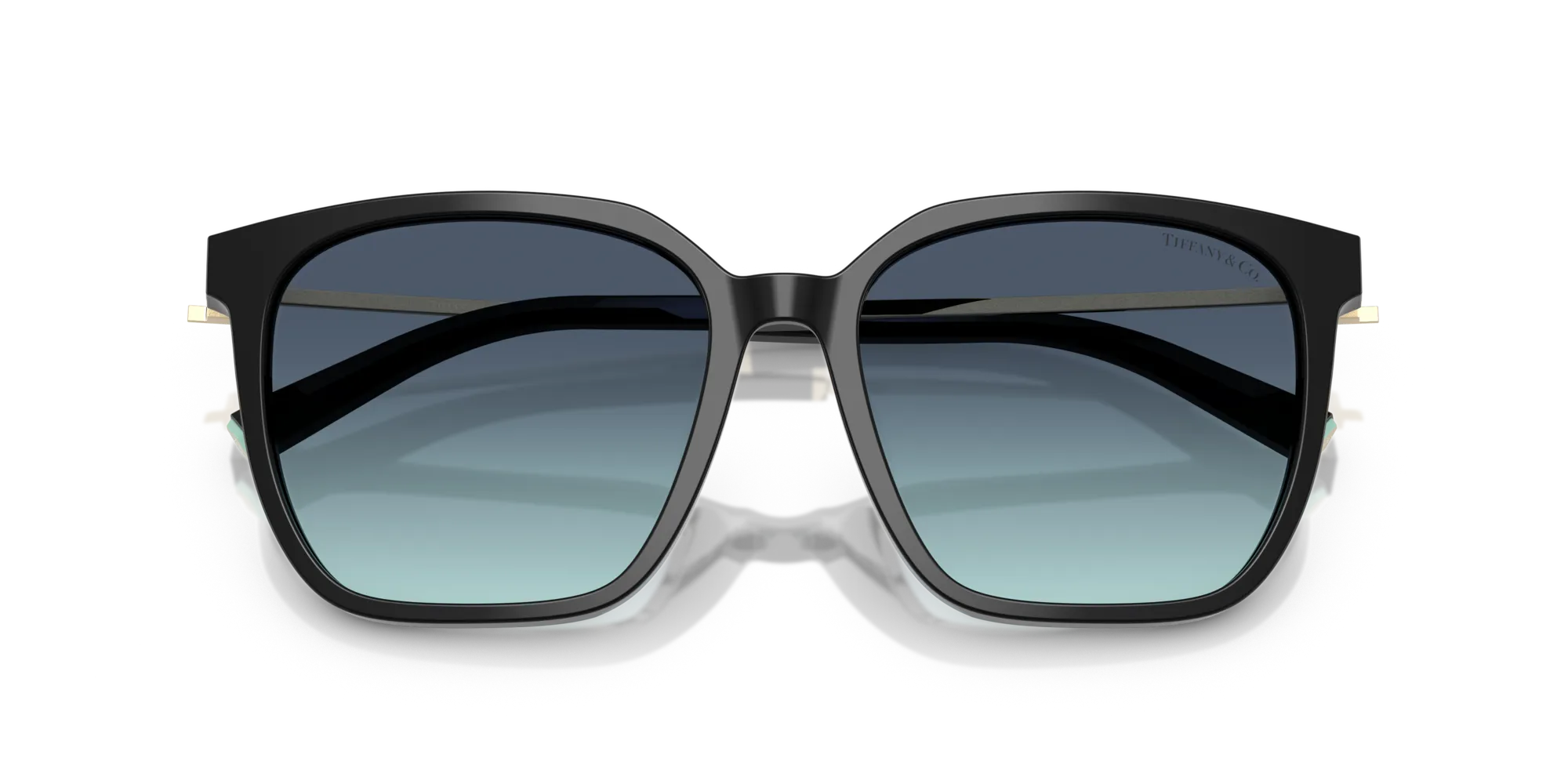 Tiffany TF4244D 80019S Occhiali da sole Acetato Nero Blu Squadrata Normale Sfumato - immagine 2