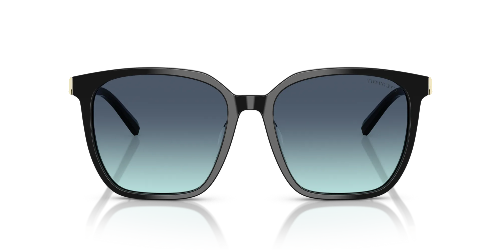 Tiffany TF4244D 80019S Occhiali da sole Acetato Nero Blu Squadrata Normale Sfumato - immagine 3