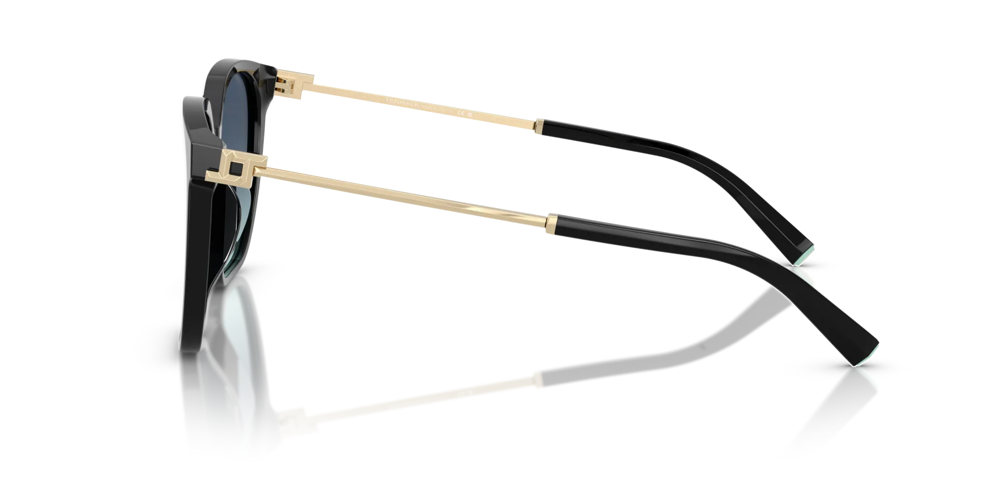 Tiffany TF4244D 80019S Occhiali da sole Acetato Nero Blu Squadrata Normale Sfumato - immagine 4