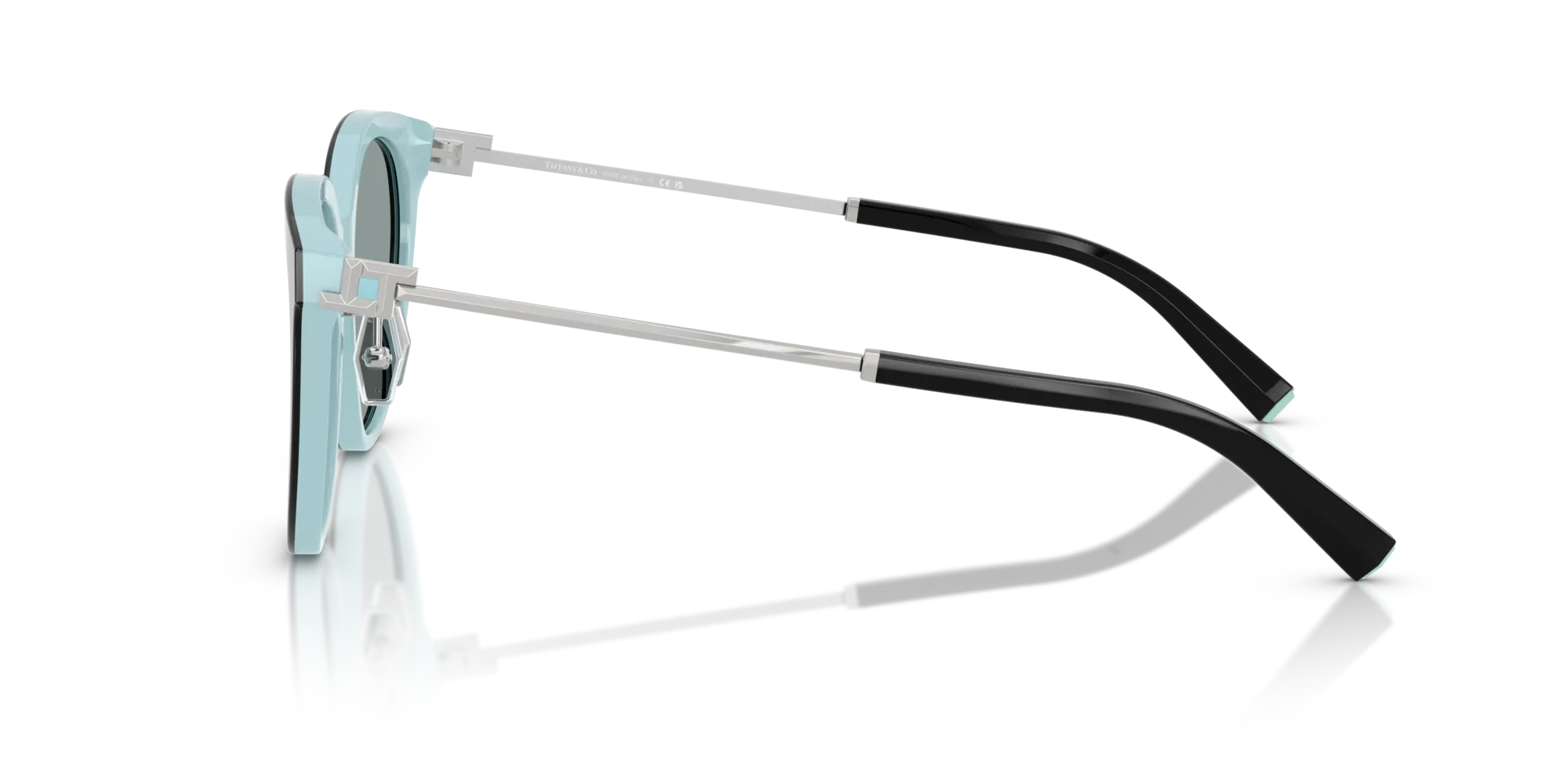 Tiffany TF4243D 8055/1 Occhiali da sole Acetato Nero Grigio Rotonda Normale - immagine 4