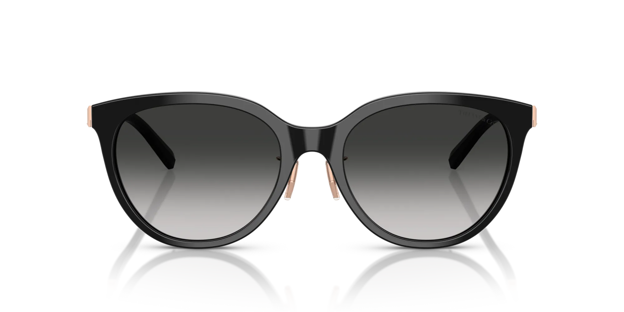Tiffany TF4243D 80013C Occhiali da sole Acetato Nero Grigio Rotonda Normale Sfumato - immagine 3
