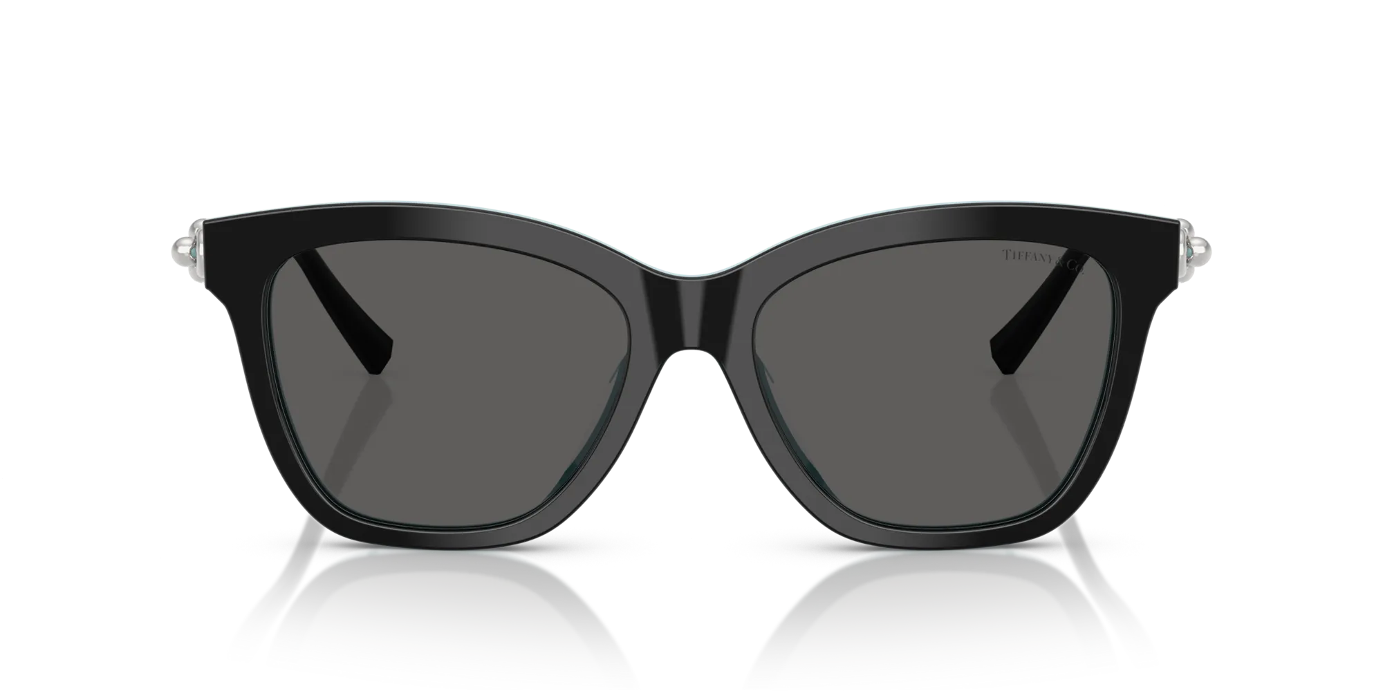 Tiffany TF4241D 8055S4 Occhiali da sole Acetato Nero Grigio Squadrata Normale - immagine 3