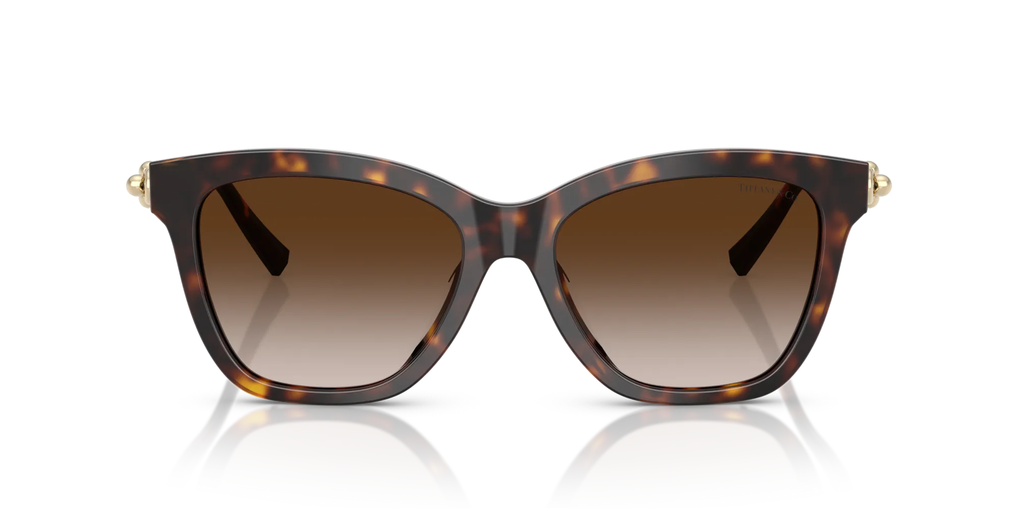 Tiffany TF4241D 80153B Occhiali da sole Acetato Tartaruga Marrone Squadrata Normale Sfumato - immagine 3