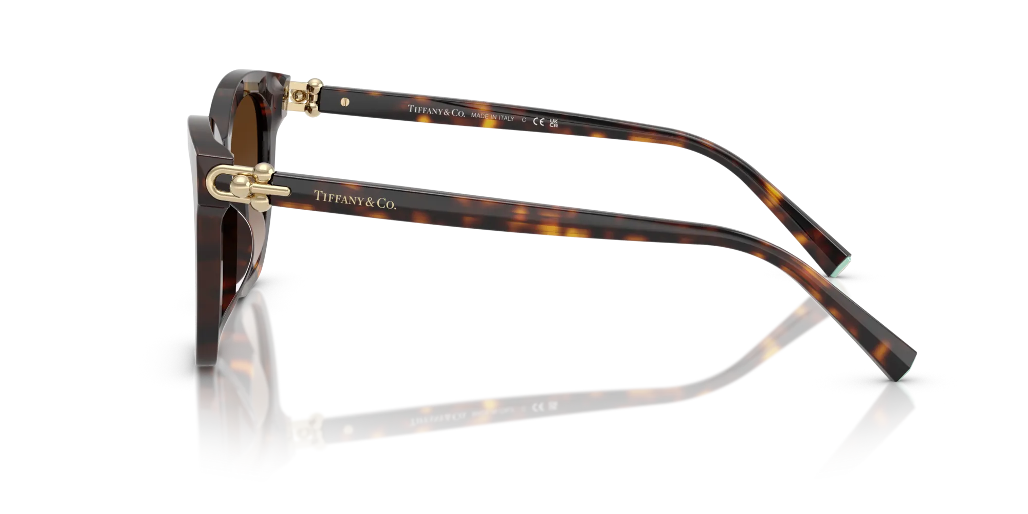 Tiffany TF4241D 80153B Occhiali da sole Acetato Tartaruga Marrone Squadrata Normale Sfumato - immagine 4
