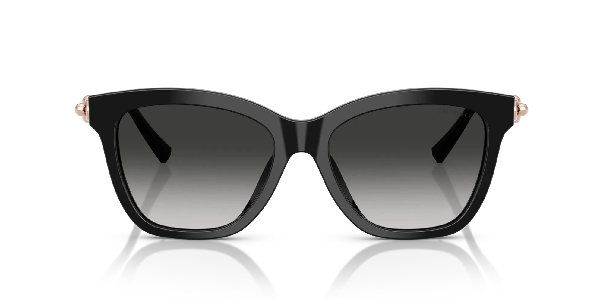Tiffany TF4241D 80013C Occhiali da sole Acetato Nero Grigio Squadrata Normale Sfumato - immagine 3