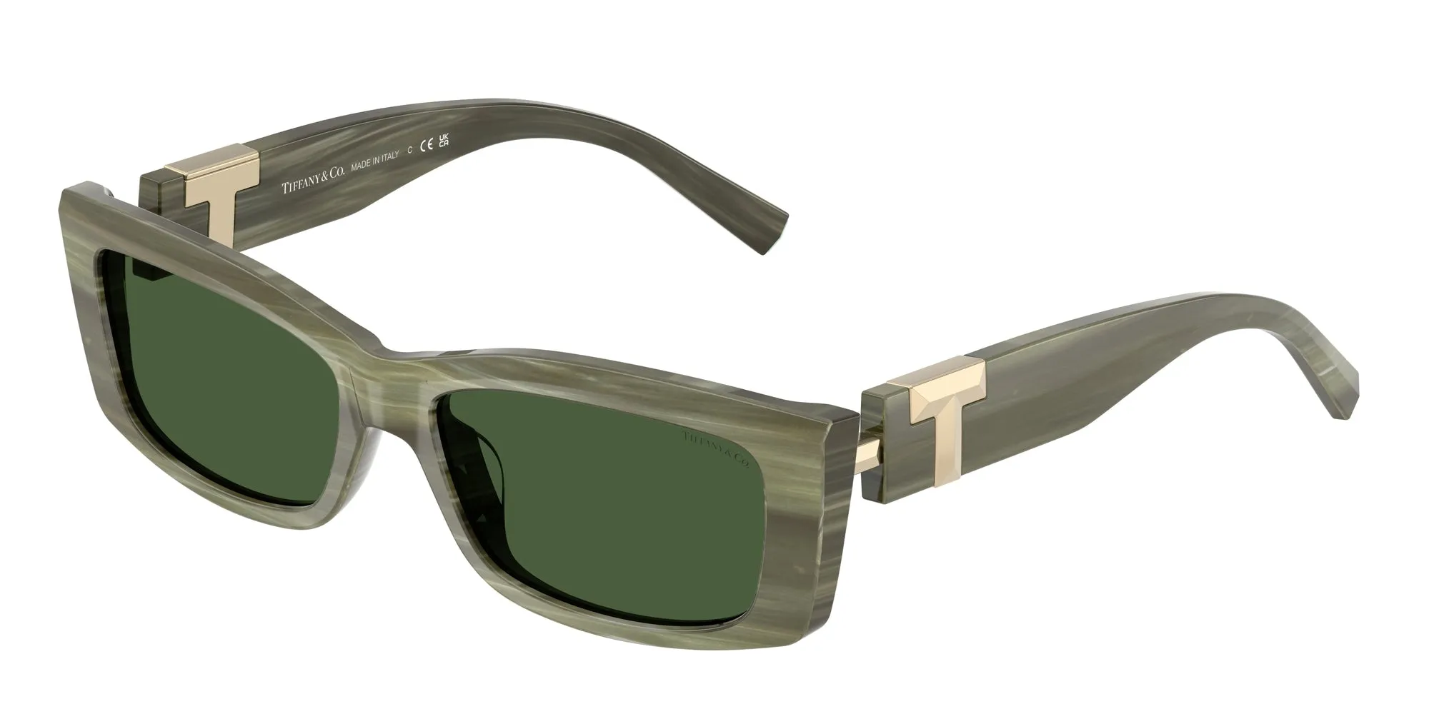 Tiffany TF4240U 843371 Occhiali da sole Acetato Verde Verde Squadrata Normale - immagine 1