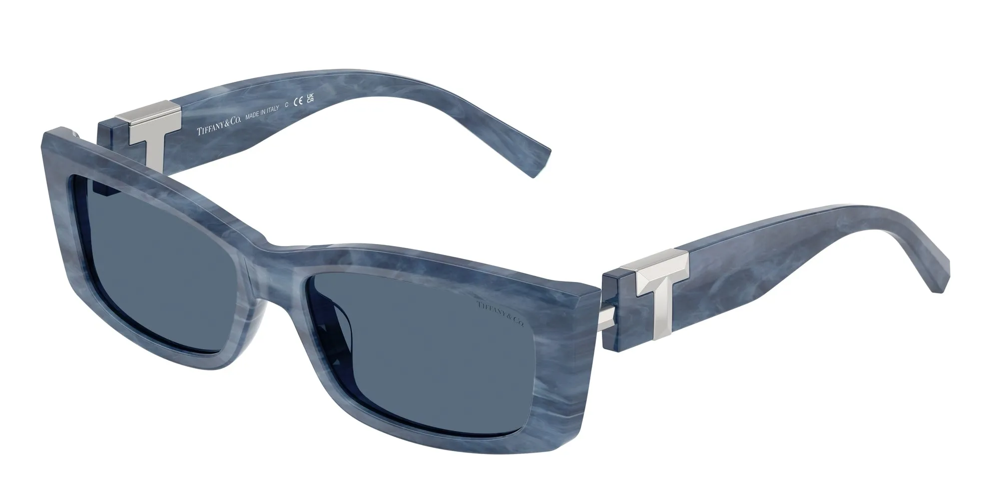 Tiffany TF4240U 843280 Occhiali da sole Acetato Blu Blu Squadrata Normale - immagine 1