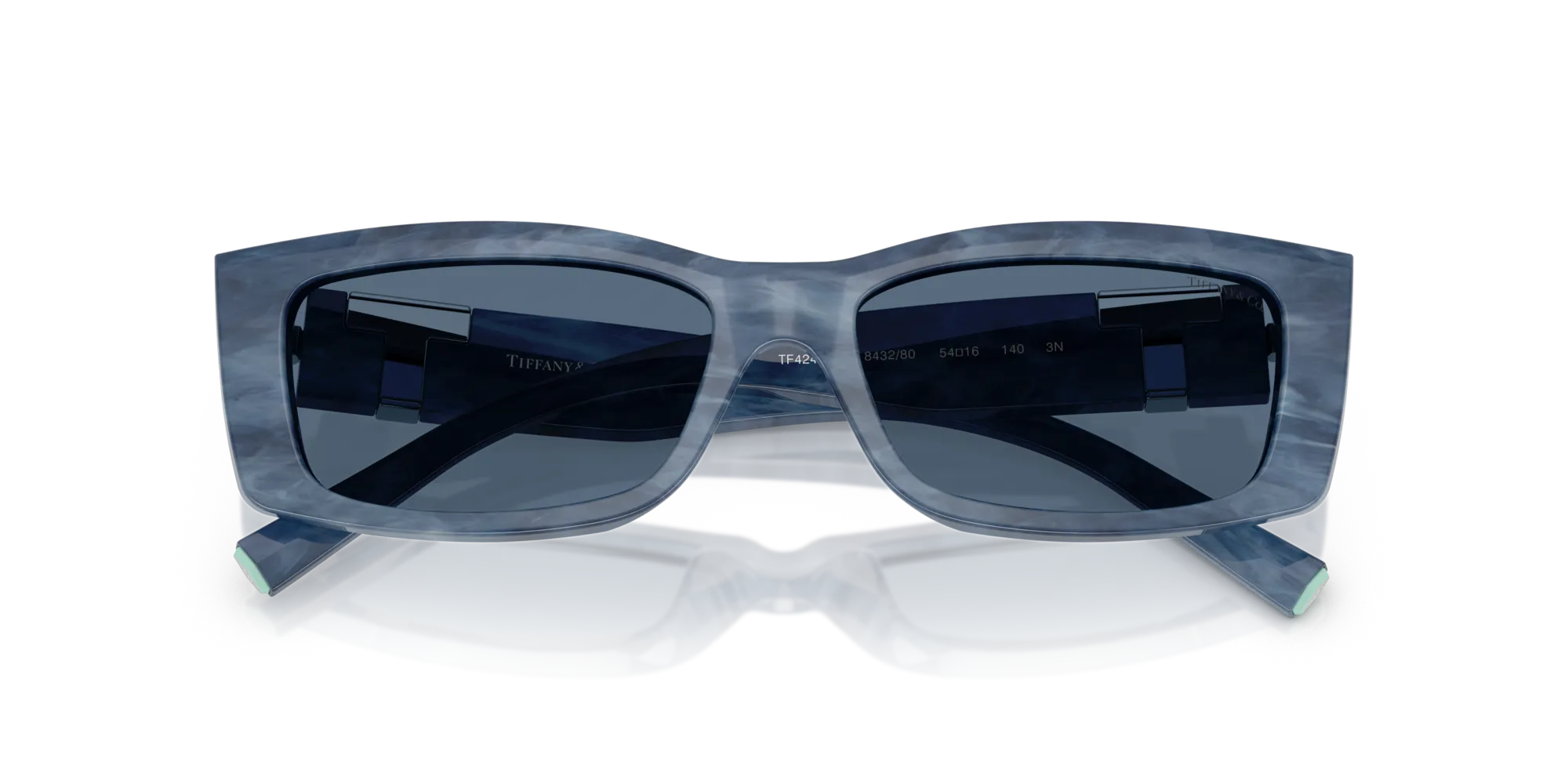 Tiffany TF4240U 843280 Occhiali da sole Acetato Blu Blu Squadrata Normale - immagine 2
