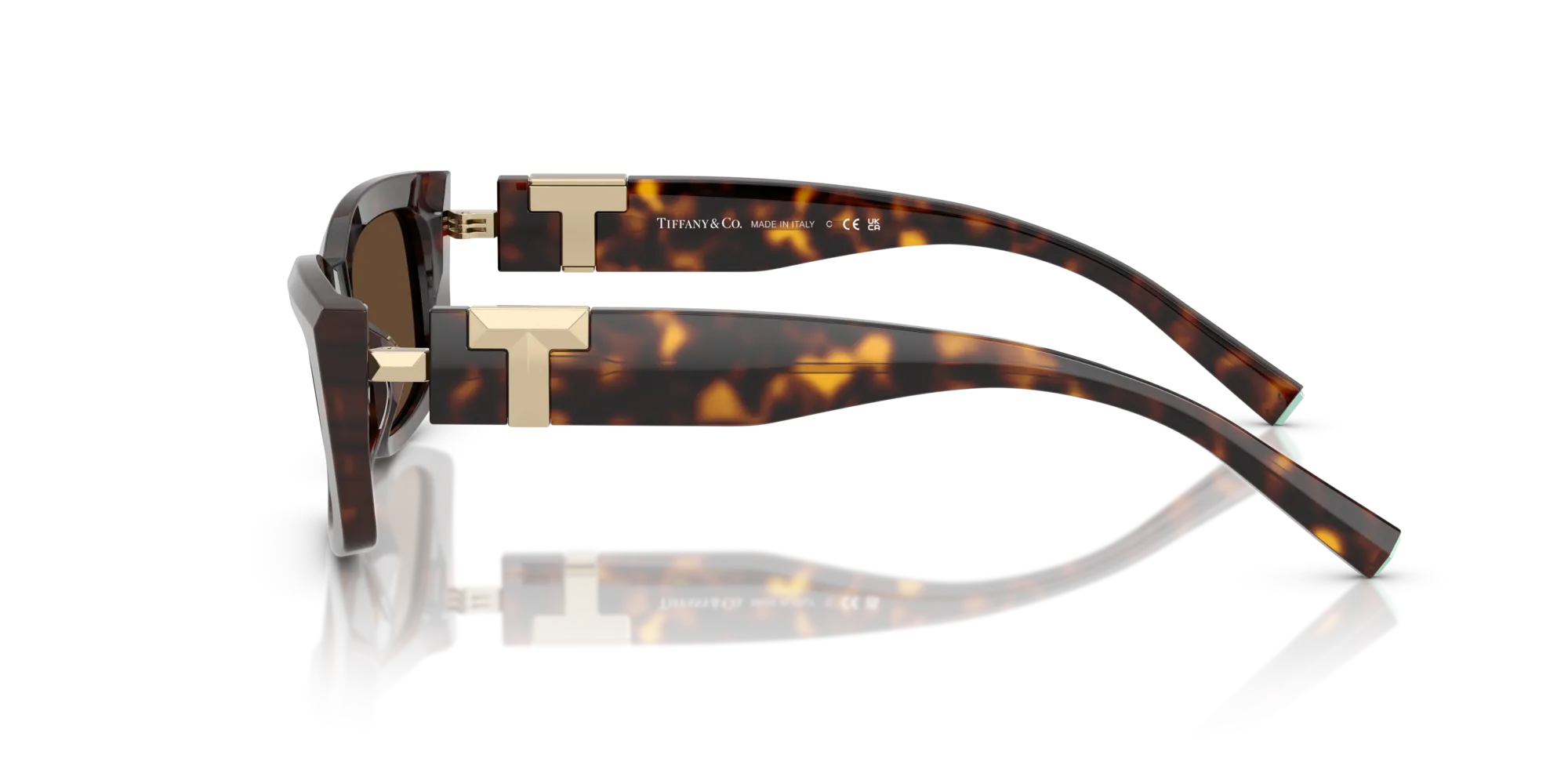 Tiffany TF4240U 80153G Occhiali da sole Acetato Tartaruga Marrone Squadrata Normale - immagine 4