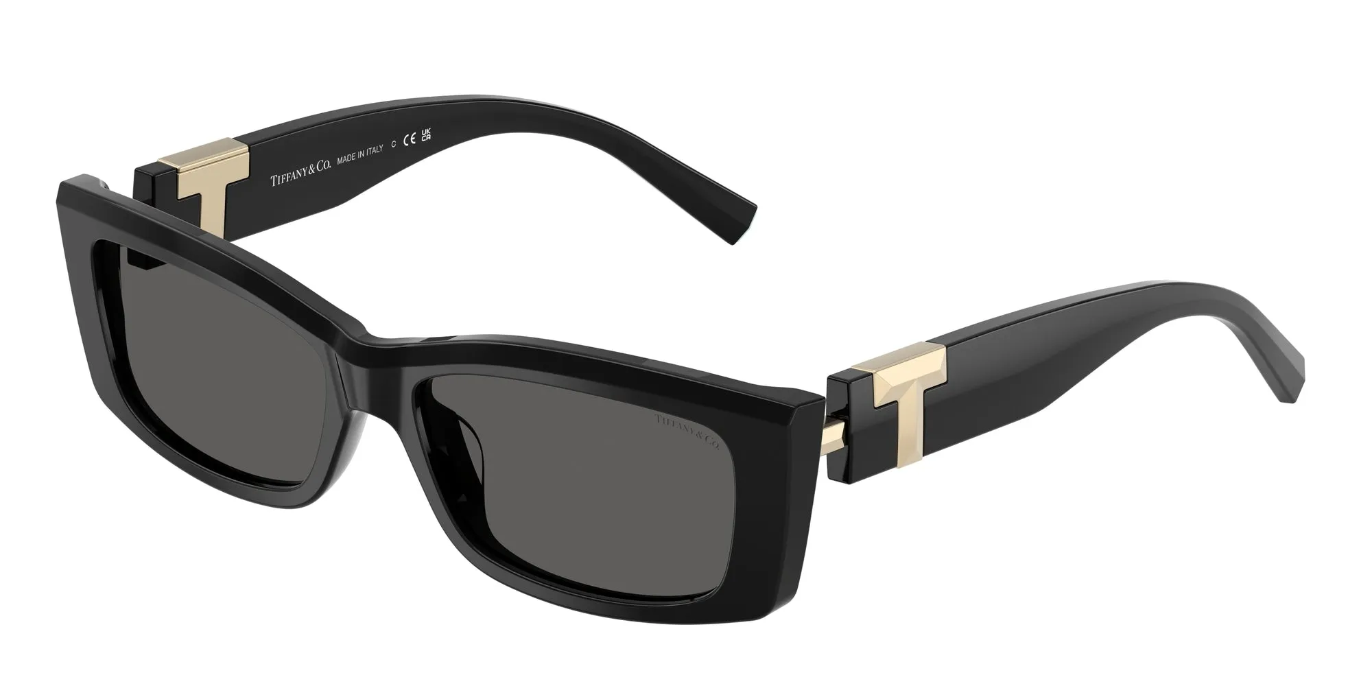 Tiffany TF4240U 8001S4 Occhiali da sole Acetato Nero Grigio Squadrata Normale - immagine 1