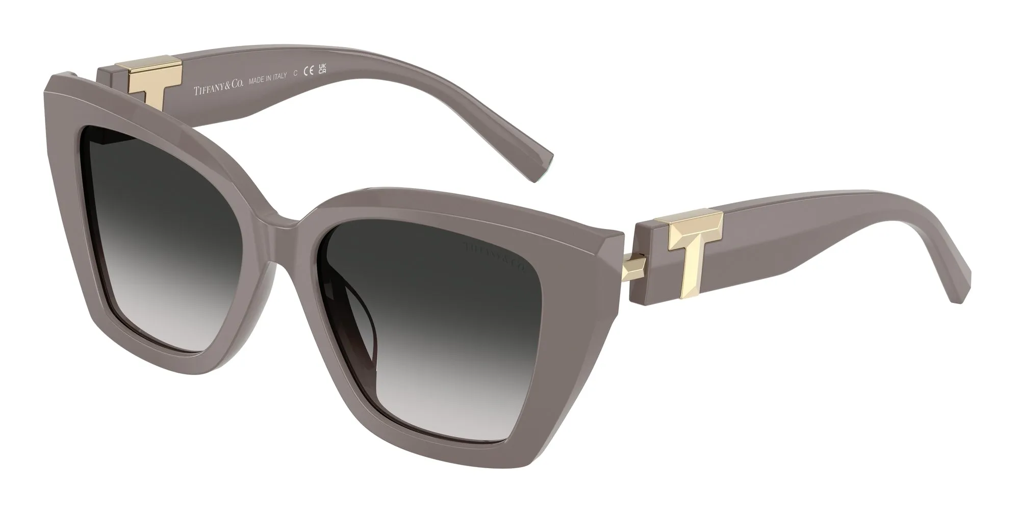 Tiffany TF4239U 84013C Occhiali da sole Acetato Marrone Grigio Squadrata Normale Sfumato - immagine 1